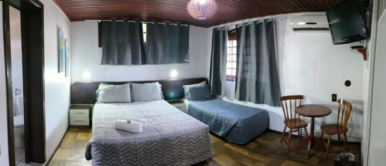 Bed in Pousada casa da Colina