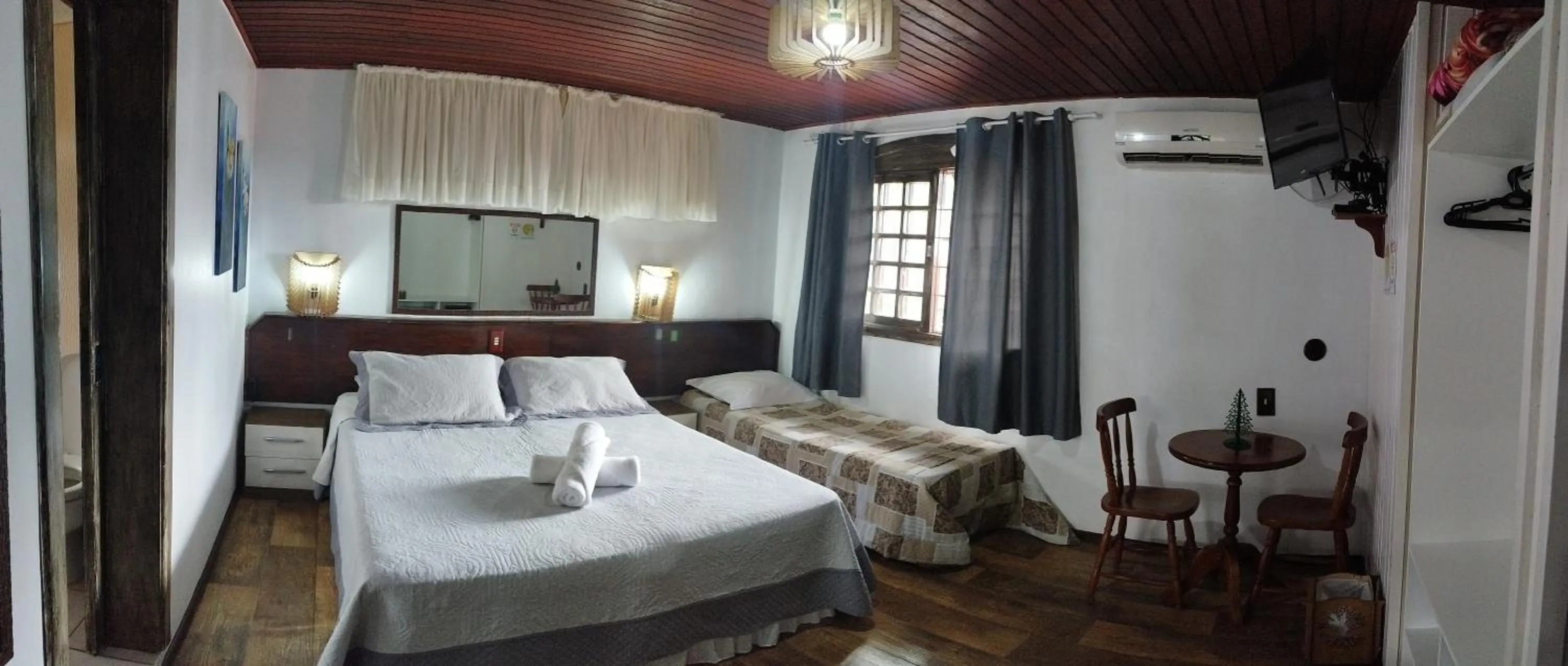 Bed in Pousada casa da Colina