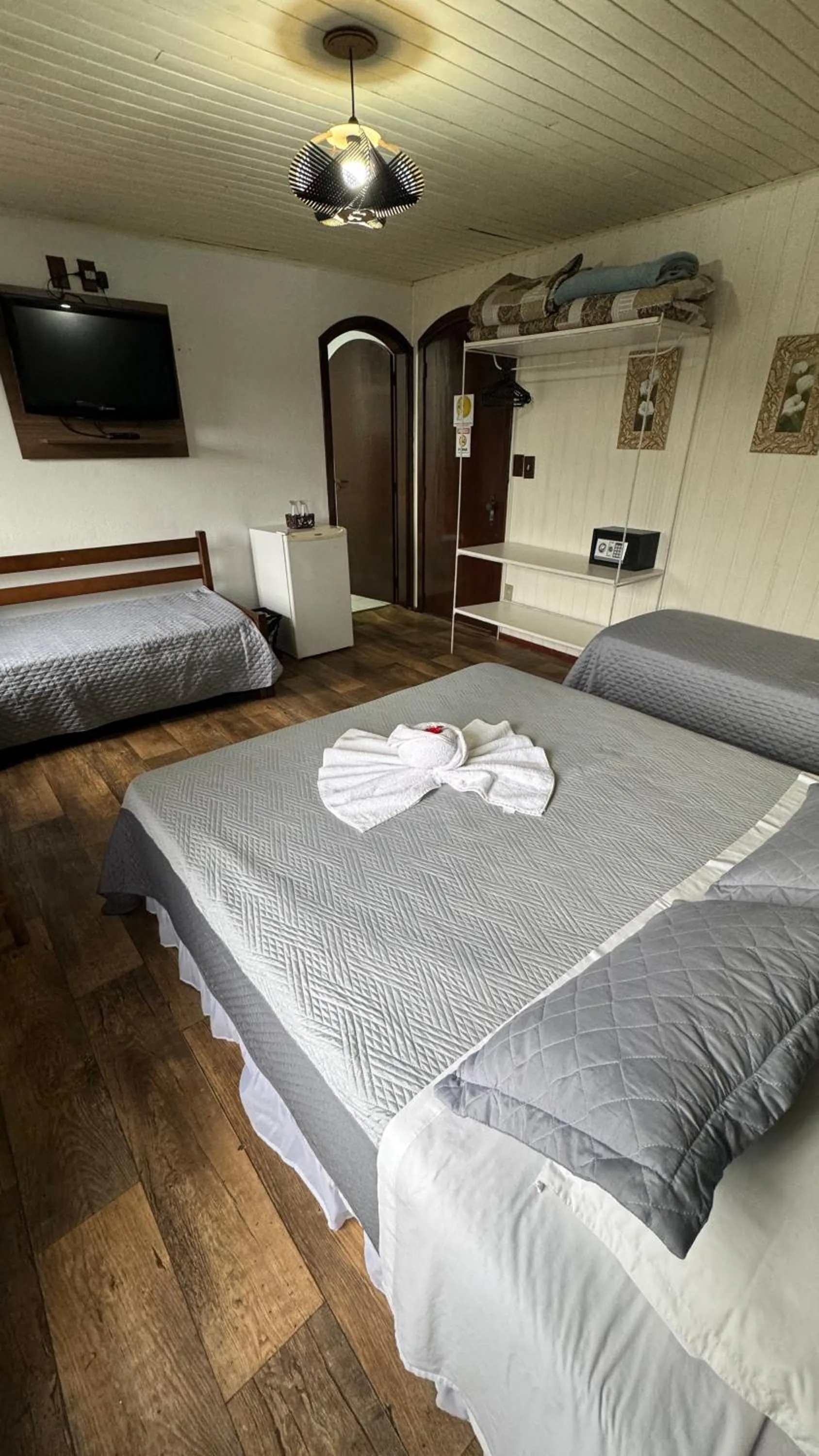 Bed in Pousada casa da Colina