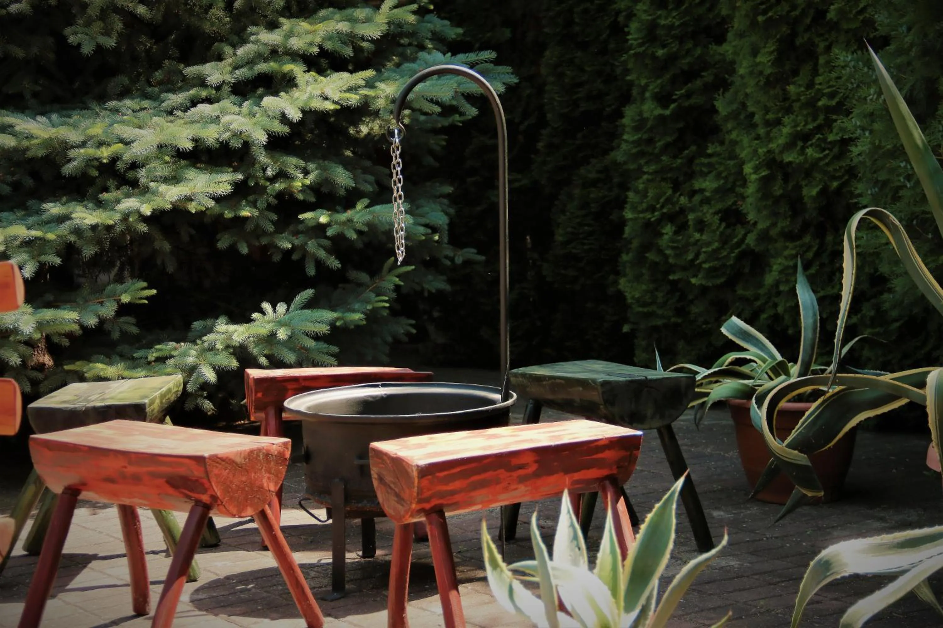 BBQ facilities in Halász Airport Panzio