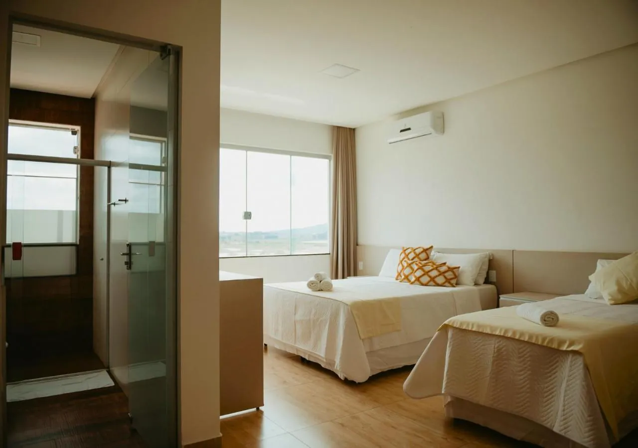 Bed in Hotel Chalé Capitólio