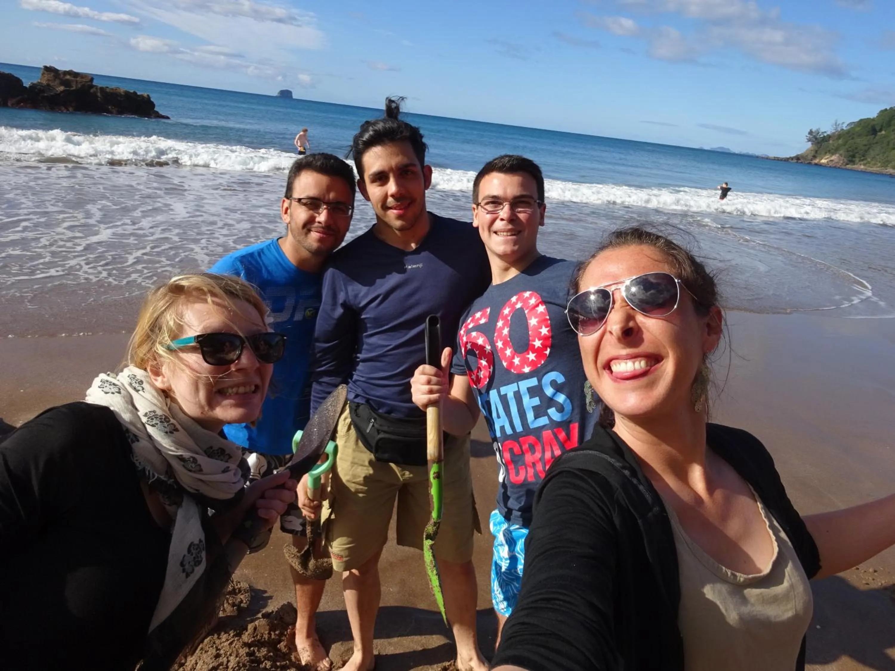 Beach in Tatahi Cove Back Packer