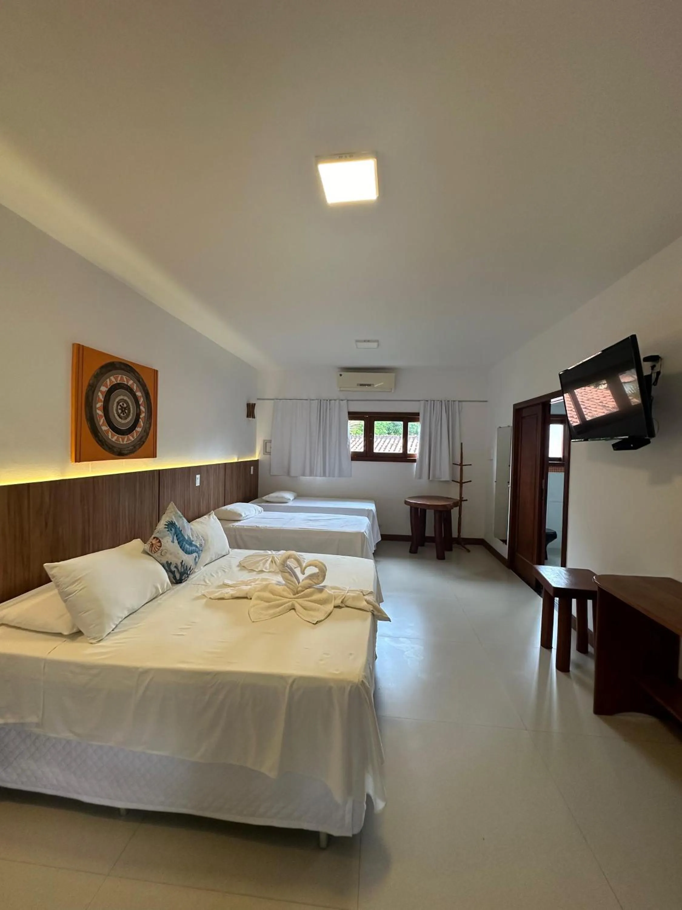 Bed in Pousada Porto da Barra