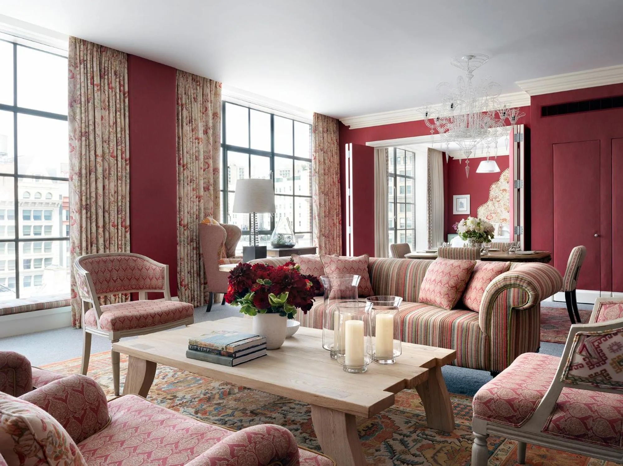 Living room in Crosby Street Hotel