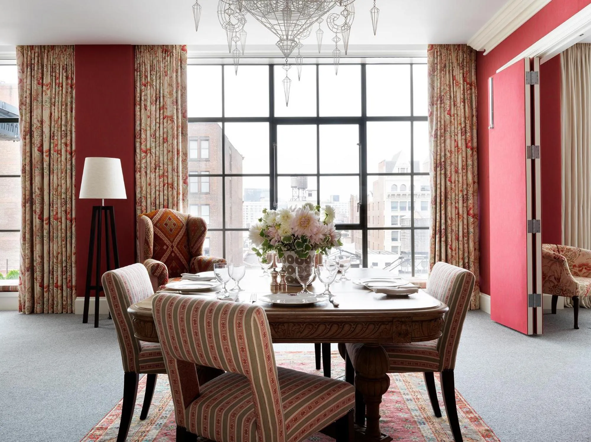 Living room in Crosby Street Hotel
