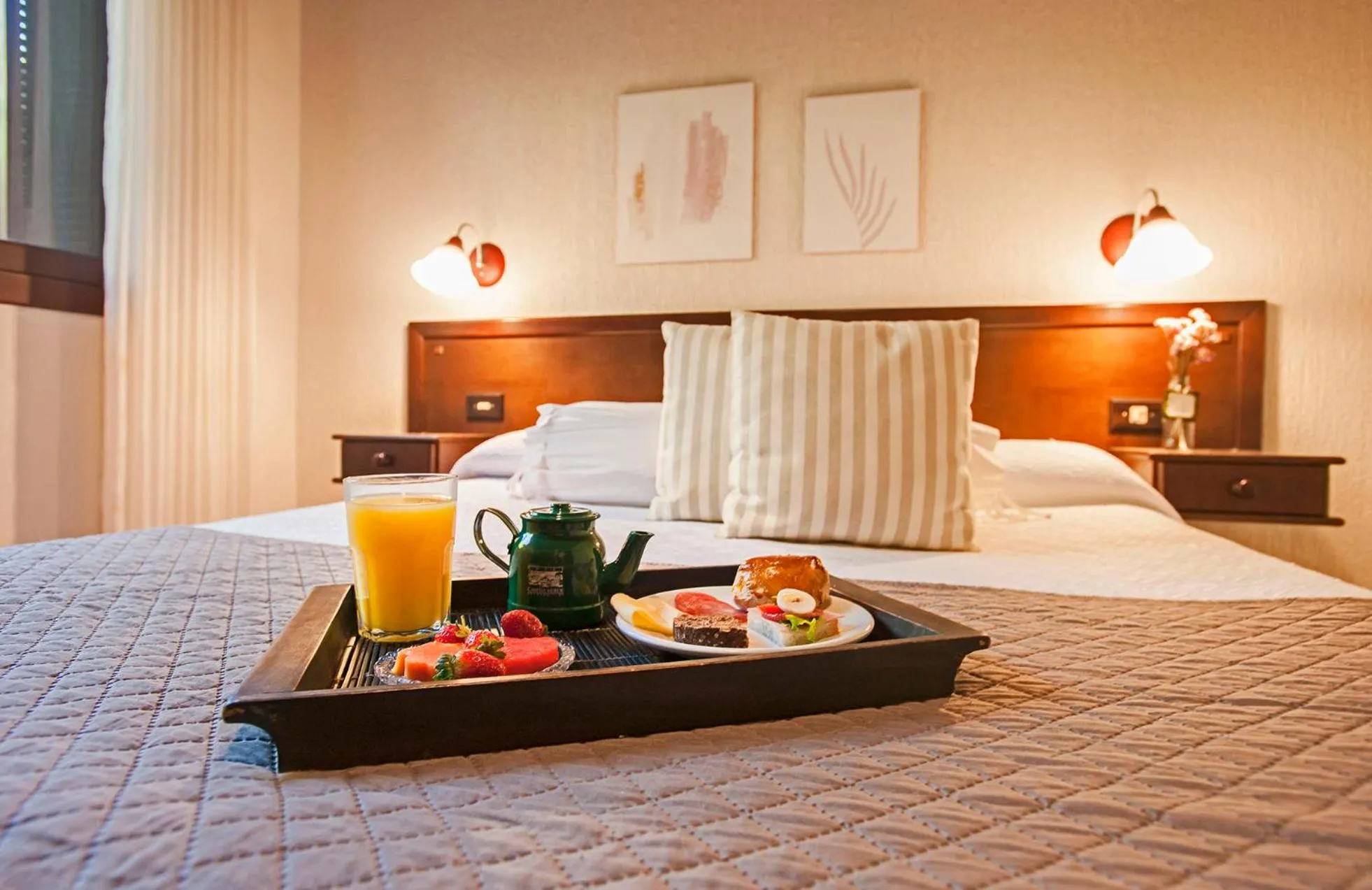 Bed in Hotel Canto Verde