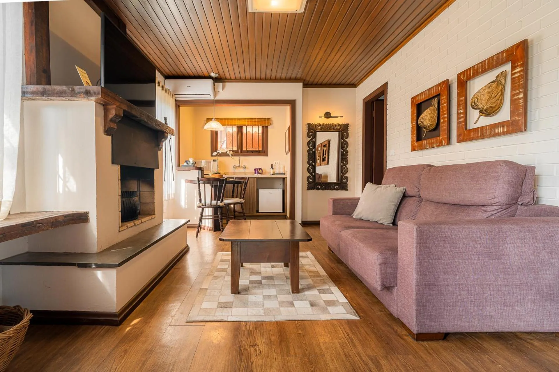 Living room in Hotel Canto Verde