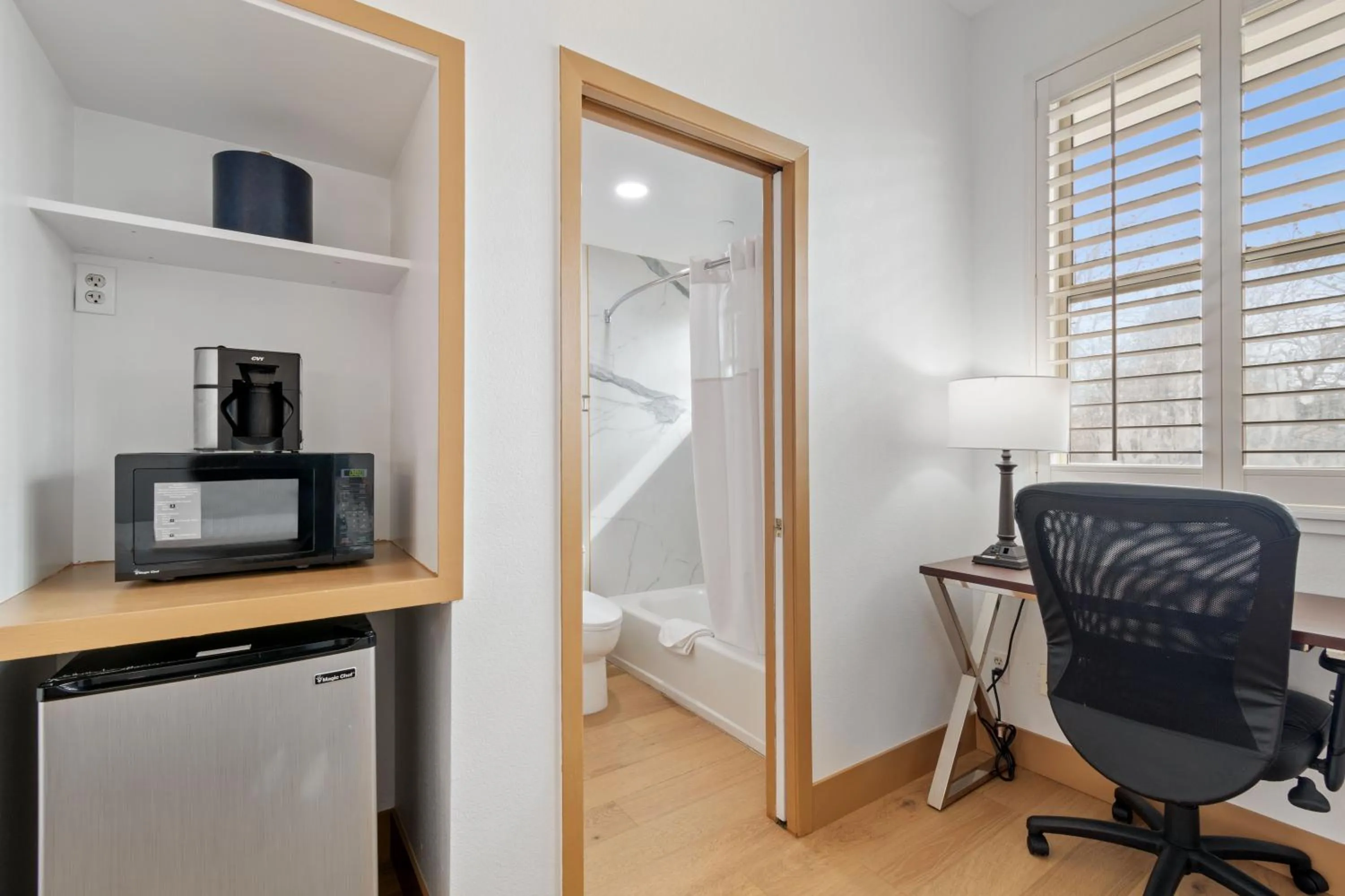 Bedroom in Lions Gate Hotel