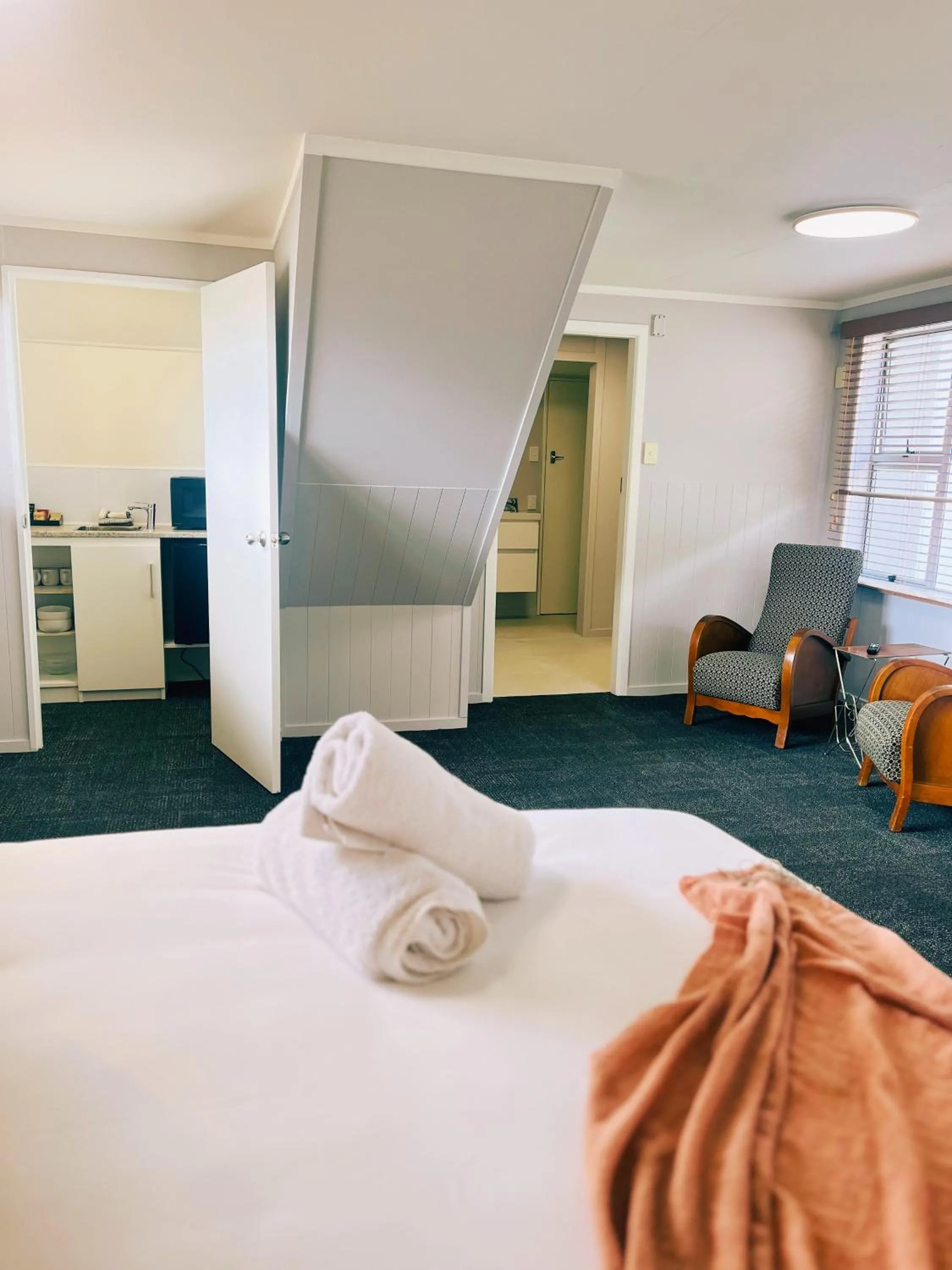 Bed in Kurow Motel