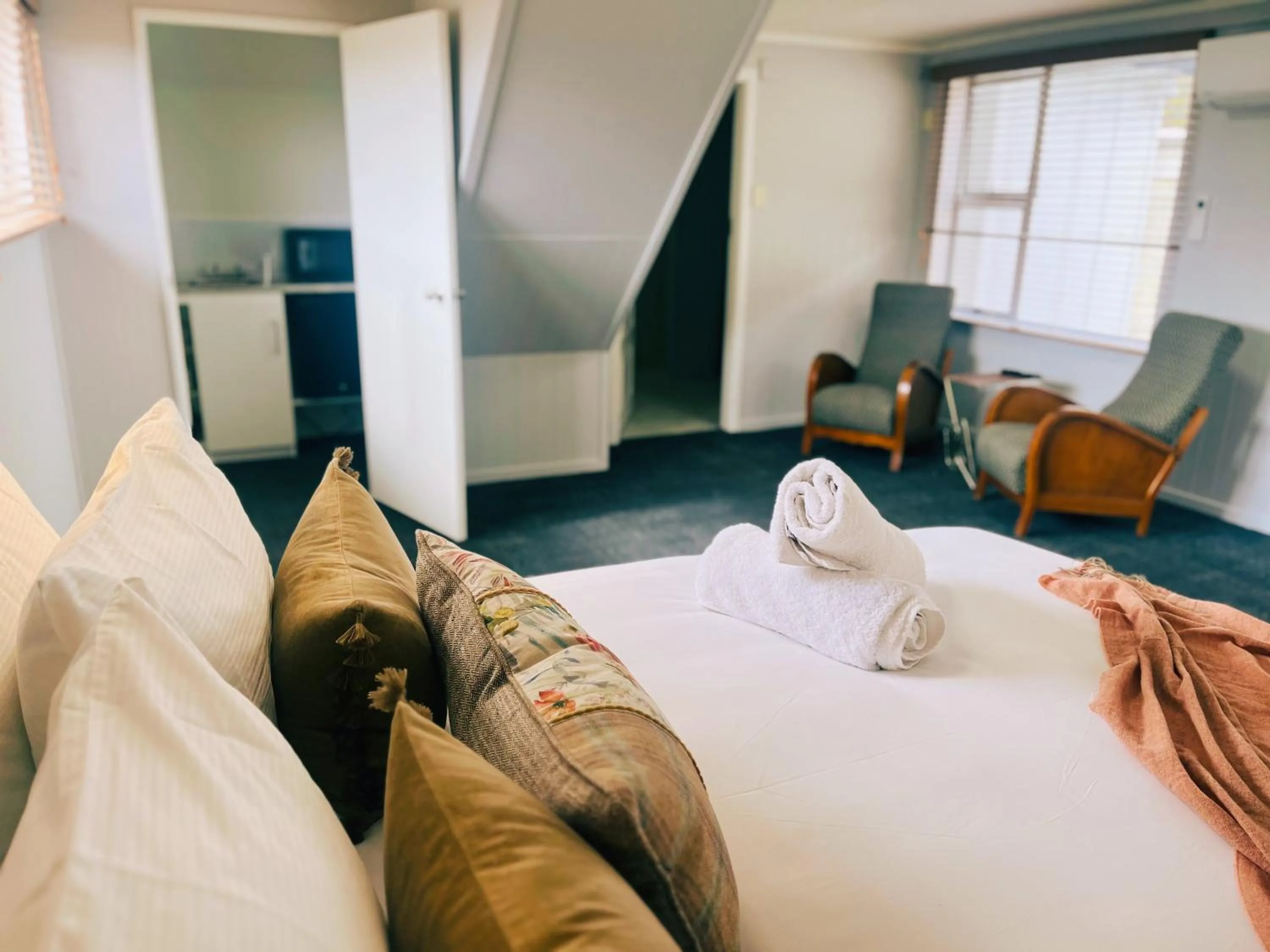 Bed in Kurow Motel