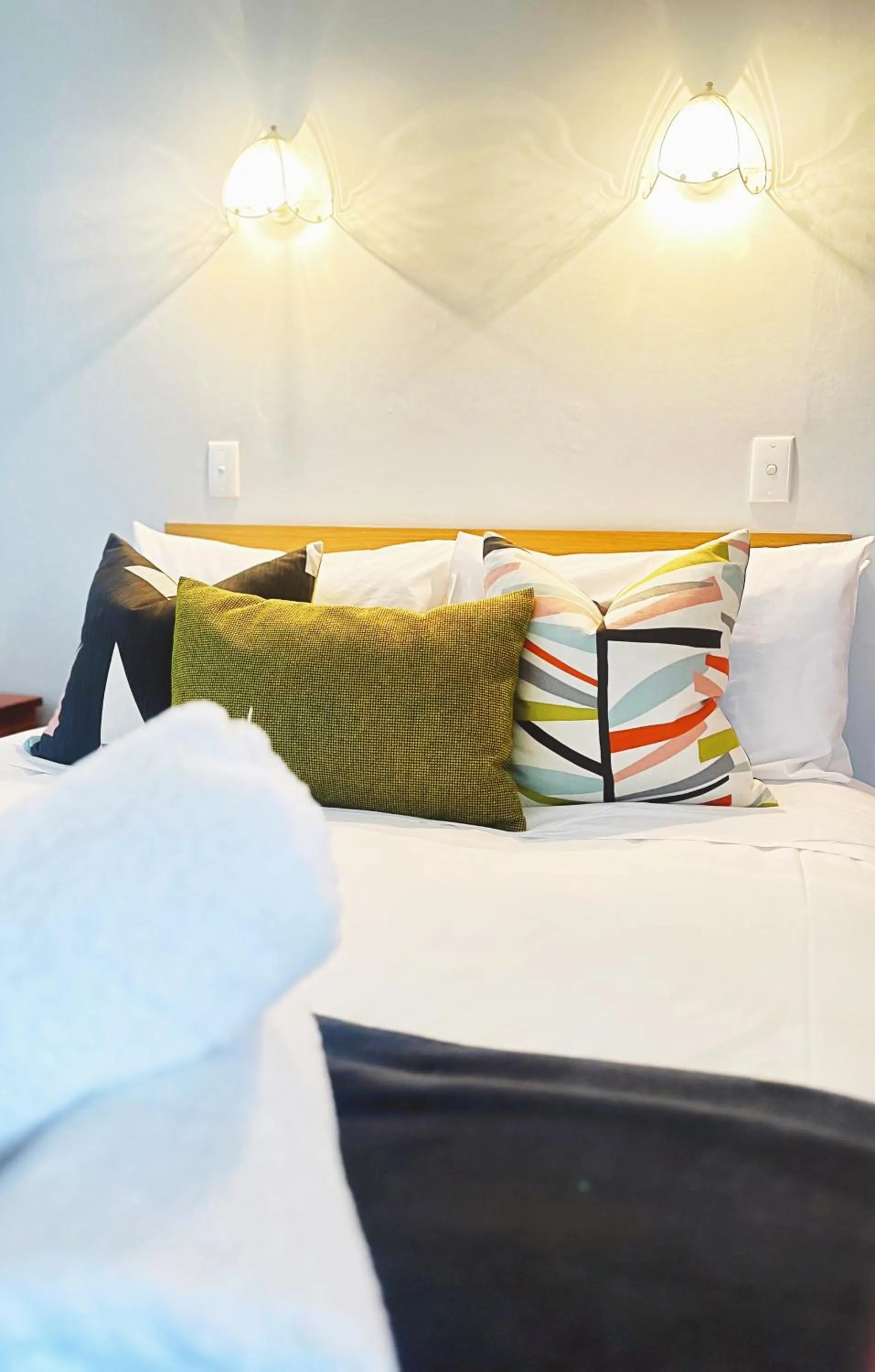 Bed in Kurow Motel