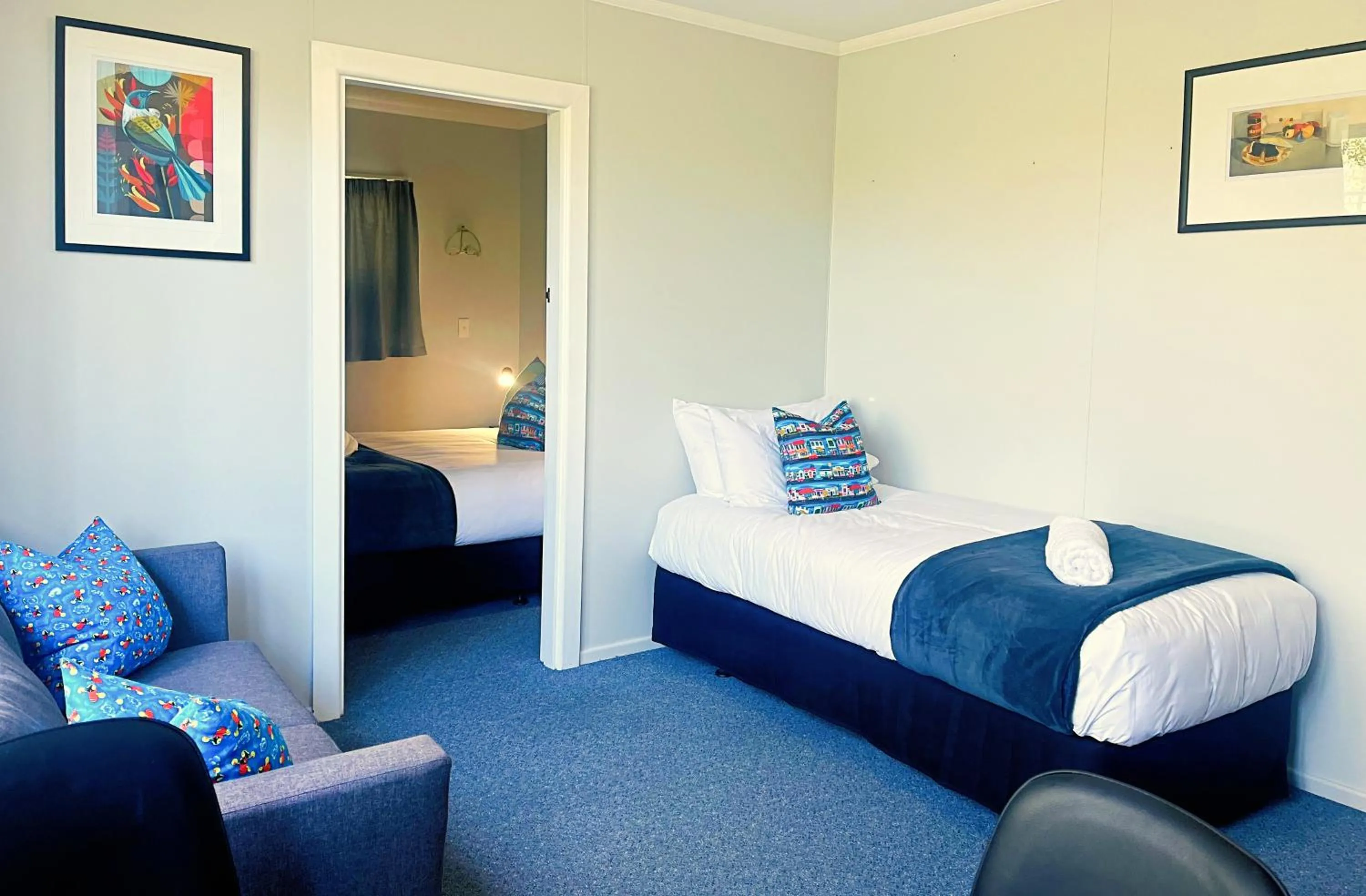 Bed in Kurow Motel