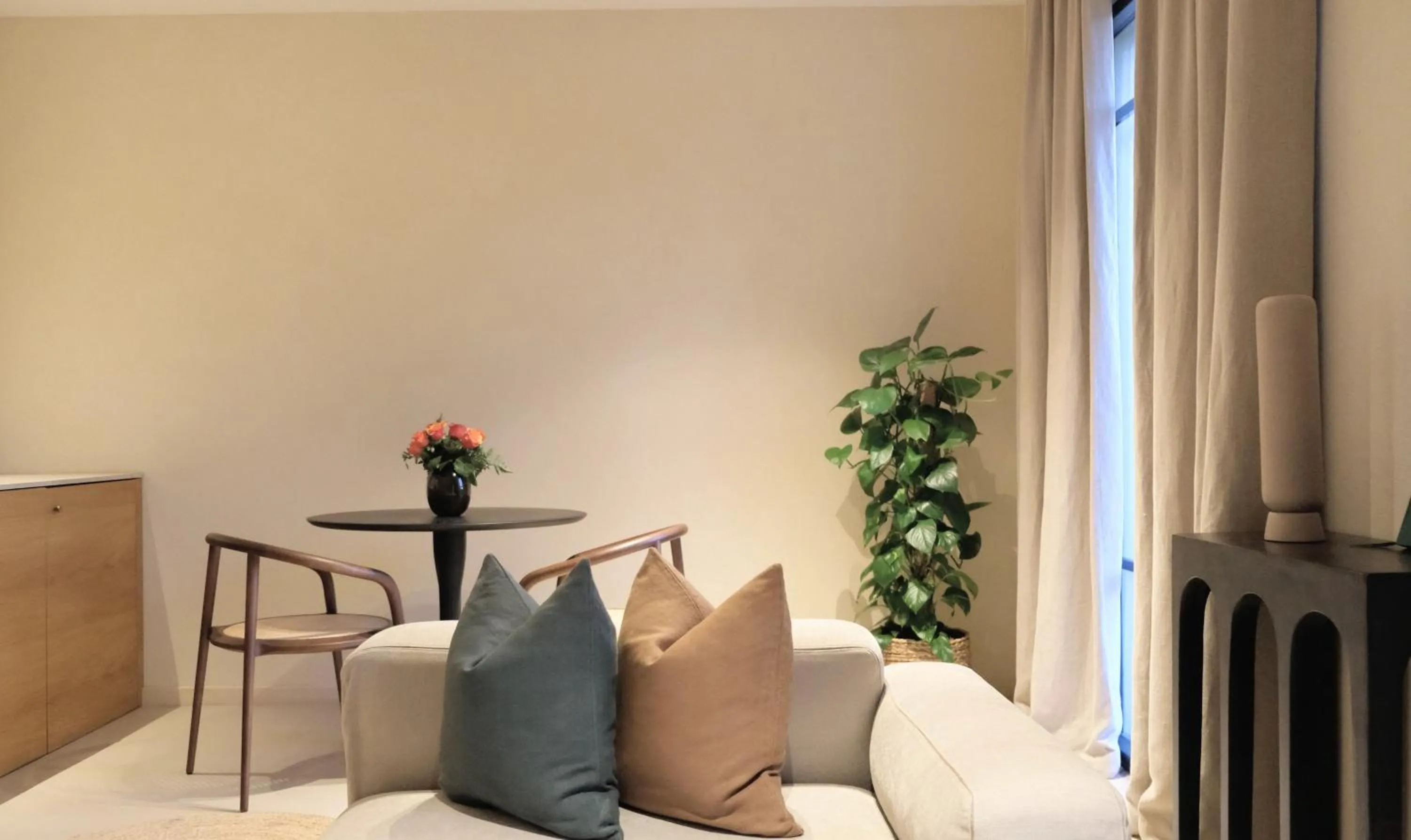 Living room in Toile Blanche