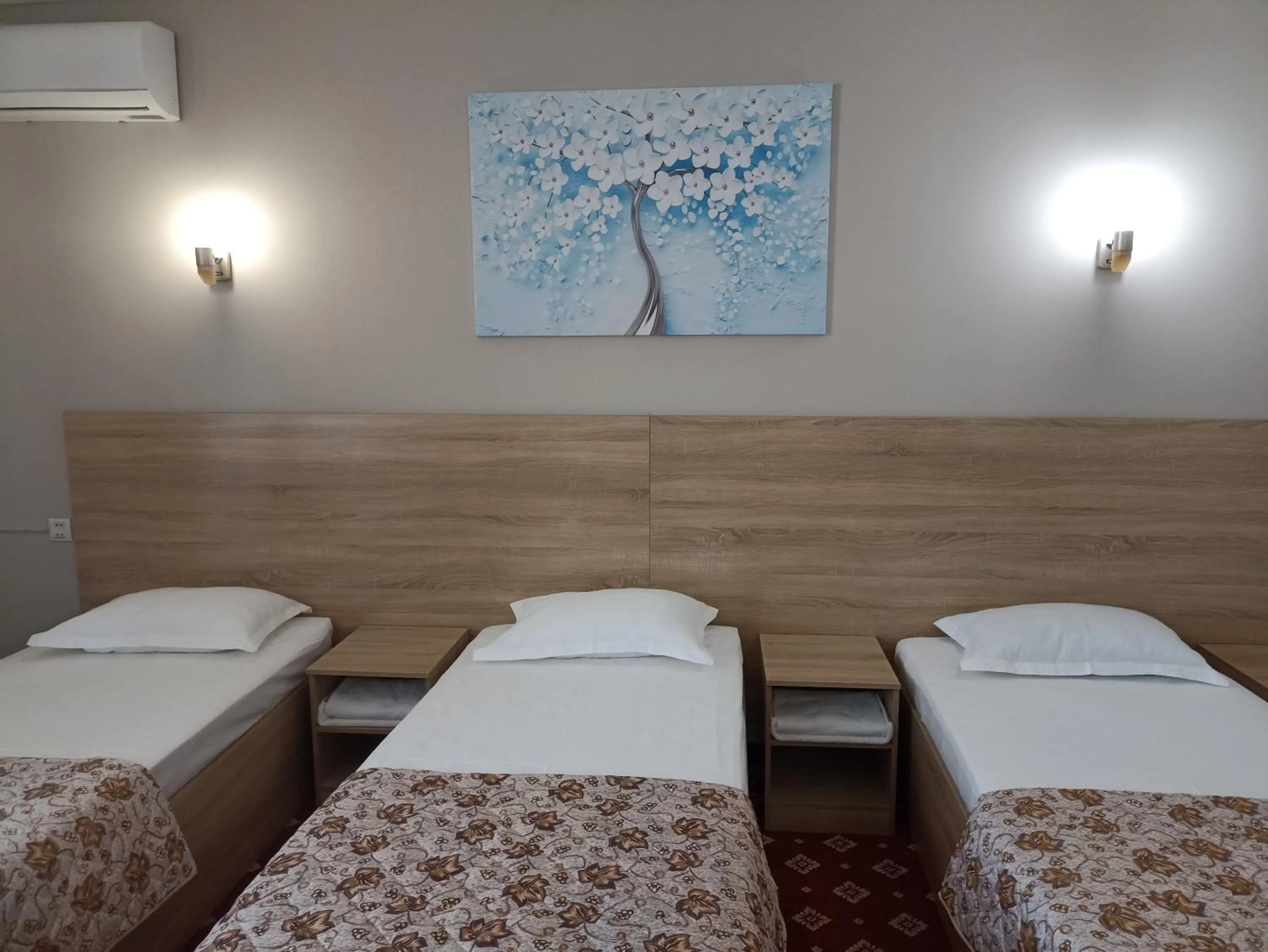 Photo of the whole room, Bed in Silk Way Hotel