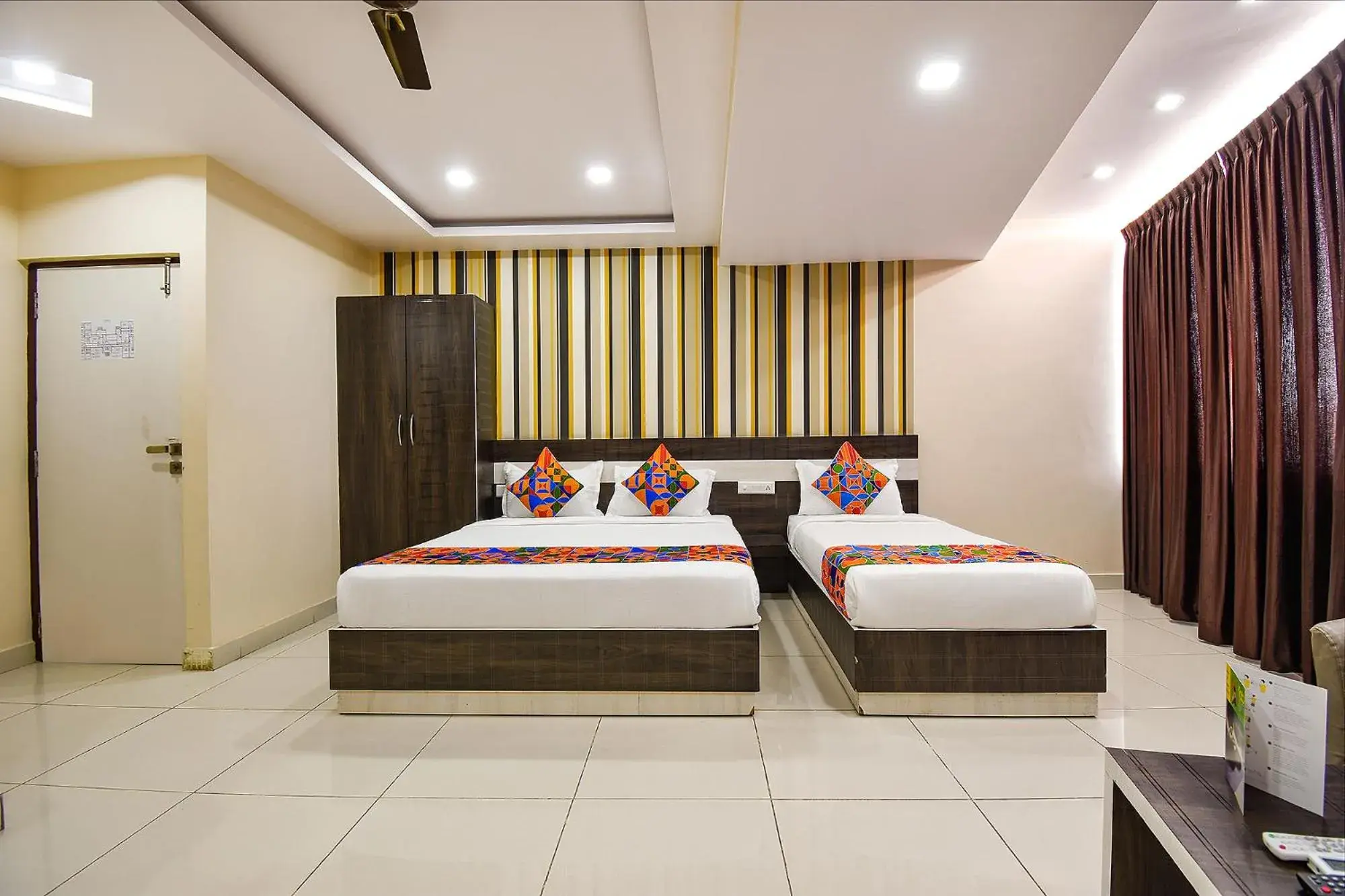 View (from property/room), Bed in FabHotel Rotano Suites - Yelahanka View (from property/room), Bed in FabHotel Rotano Suites - Yelahanka