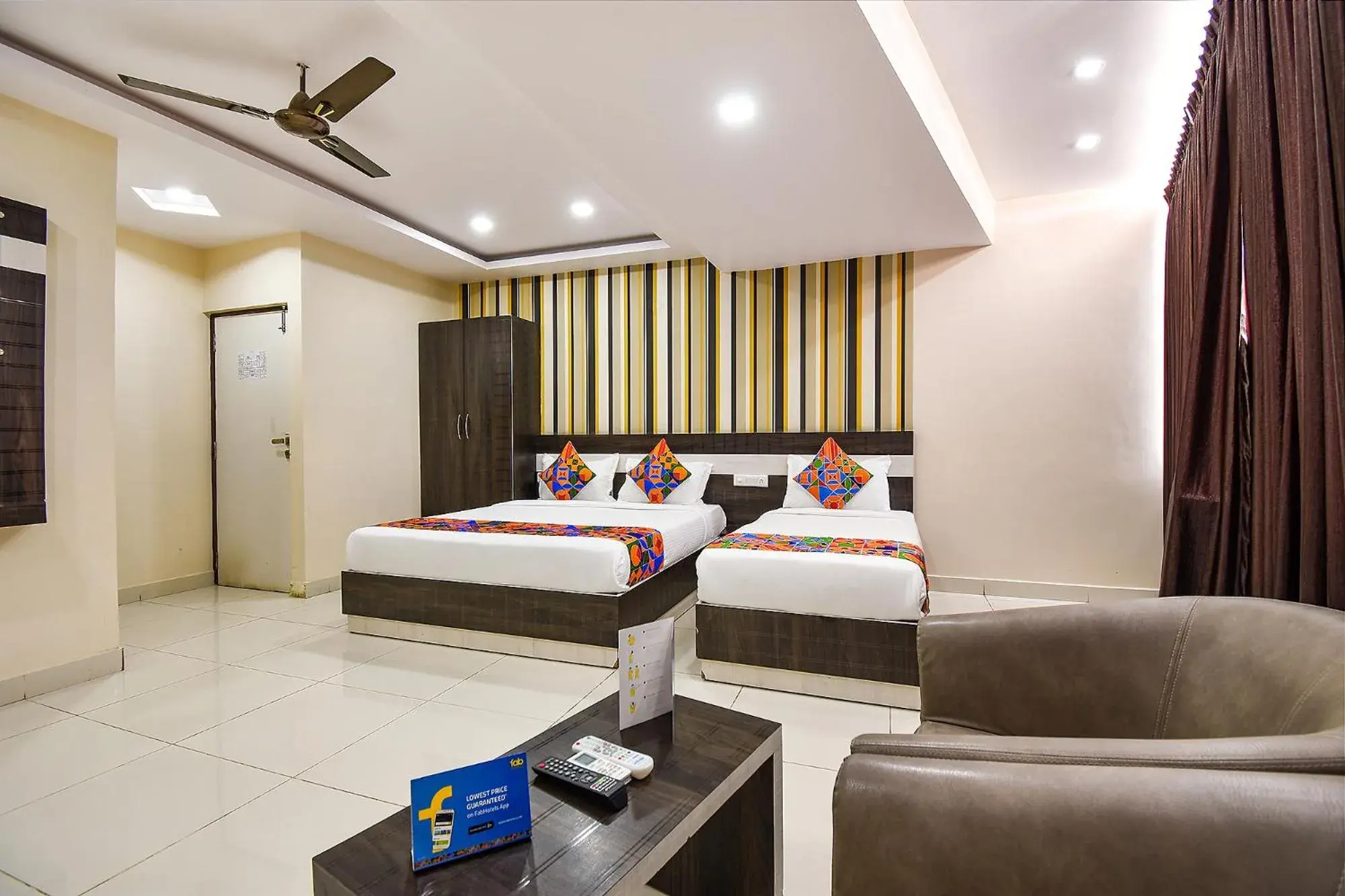 Bedroom, Bed in FabHotel Rotano Suites - Yelahanka Bedroom, Bed in FabHotel Rotano Suites - Yelahanka