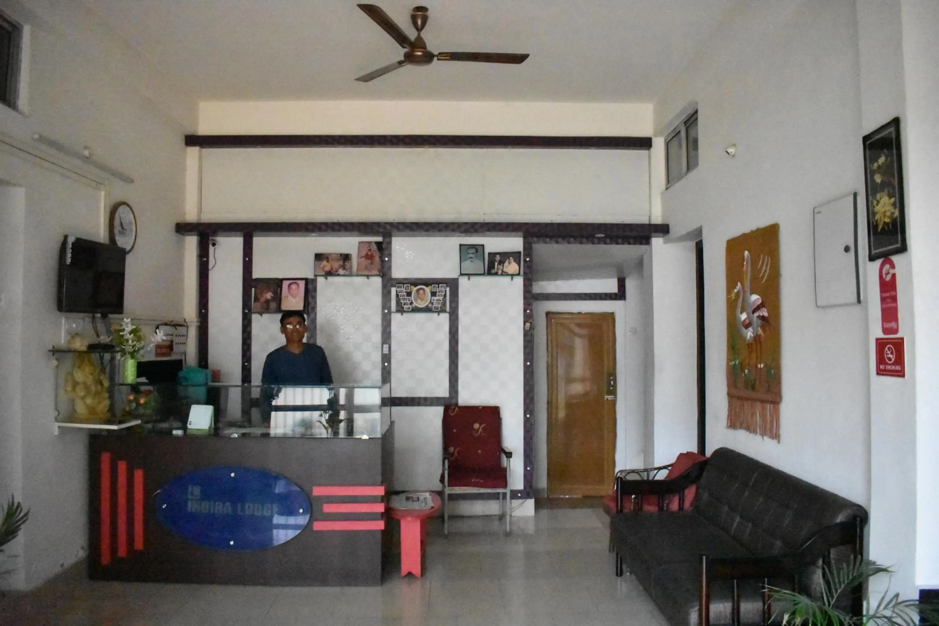 Lobby or reception in Hotel Indira