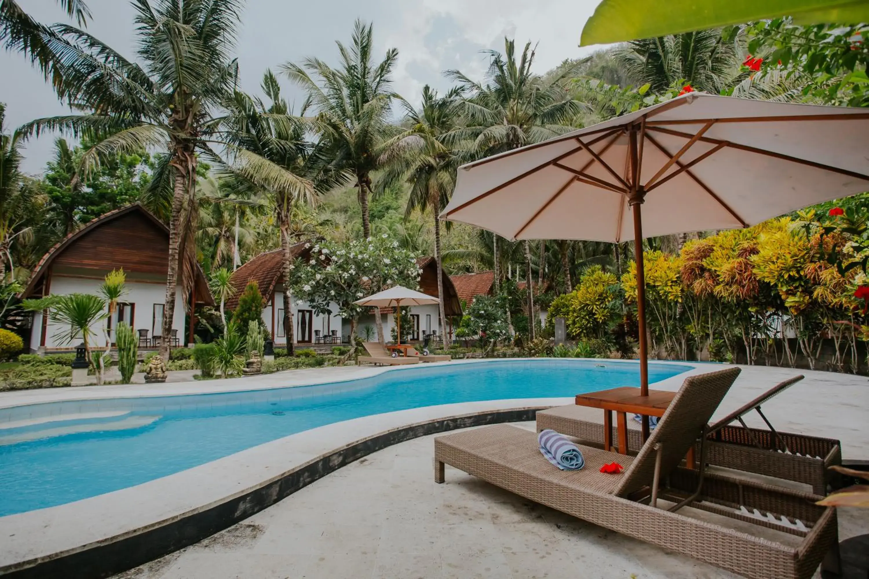 Garden view in Crystal Bay Villa Garden view in Crystal Bay Villa