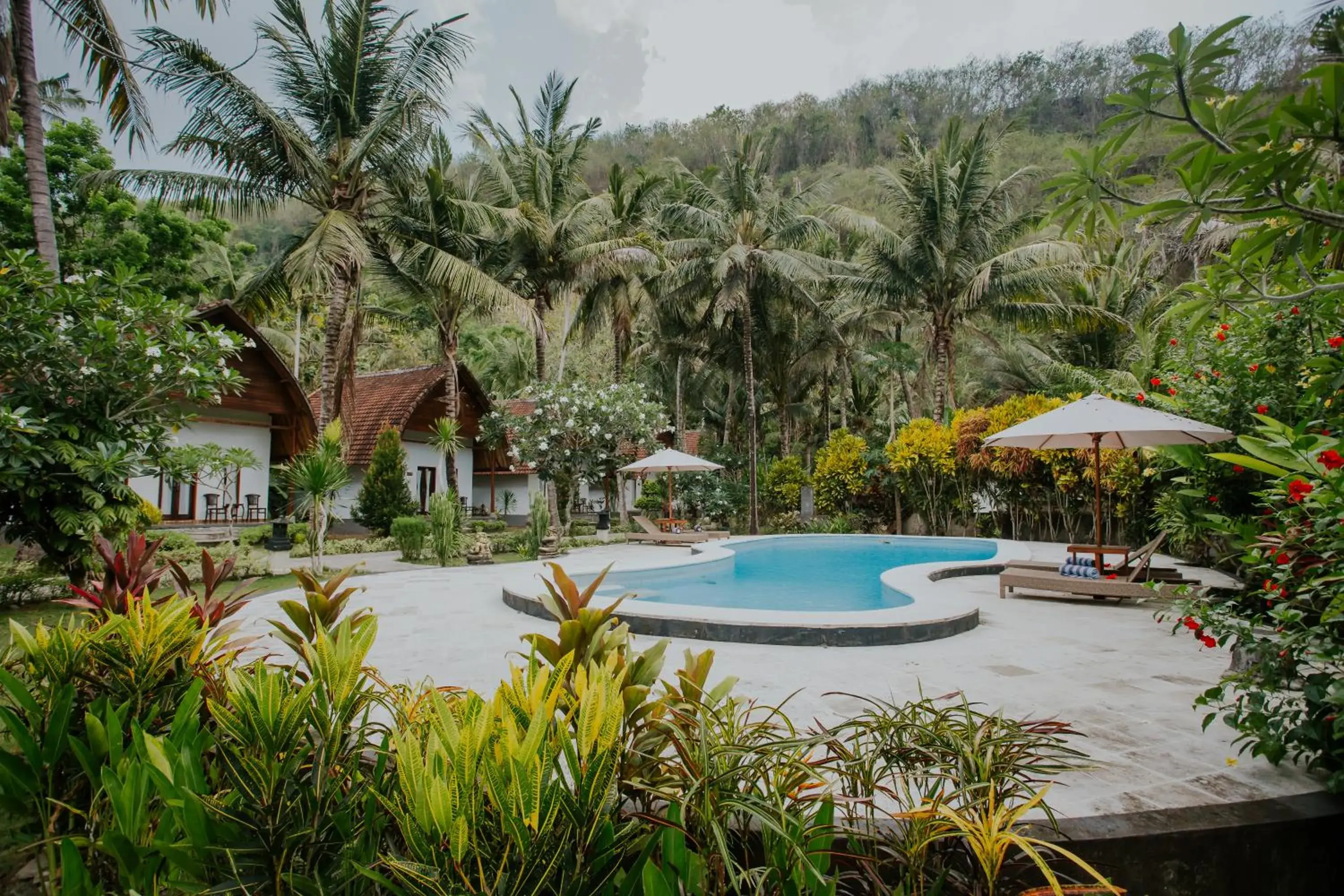 Garden view in Crystal Bay Villa Garden view in Crystal Bay Villa