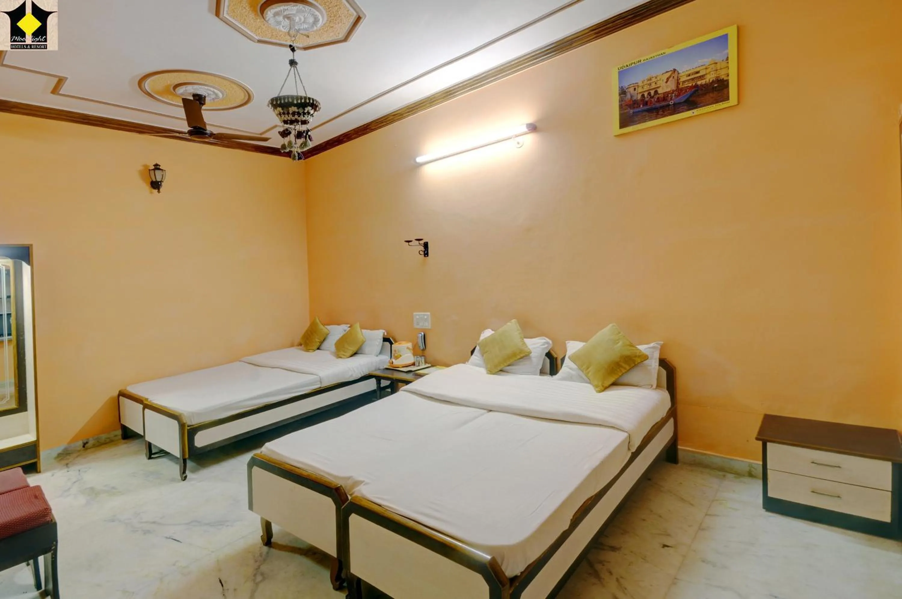 Bedroom, Bed in Hotel Jaisal Palace