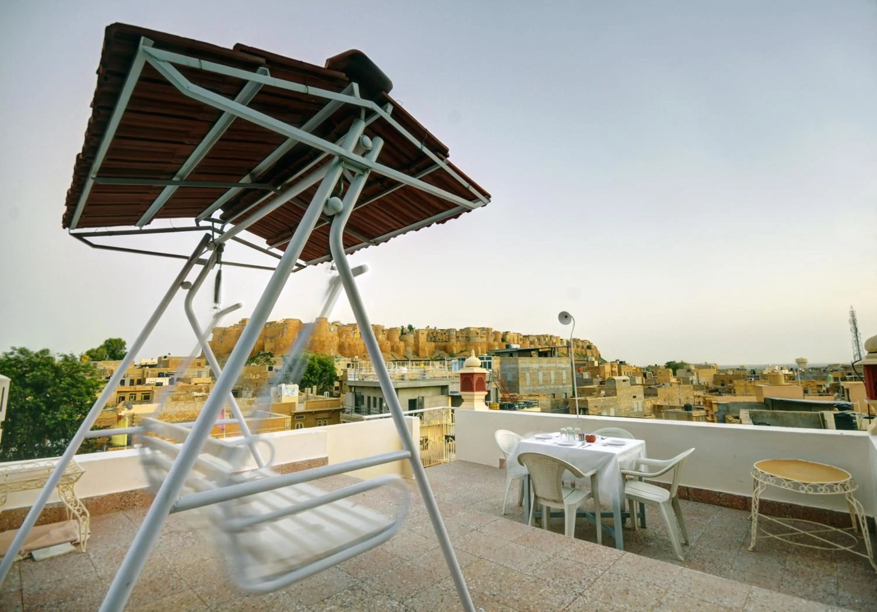 Bird's eye view in Hotel Jaisal Palace