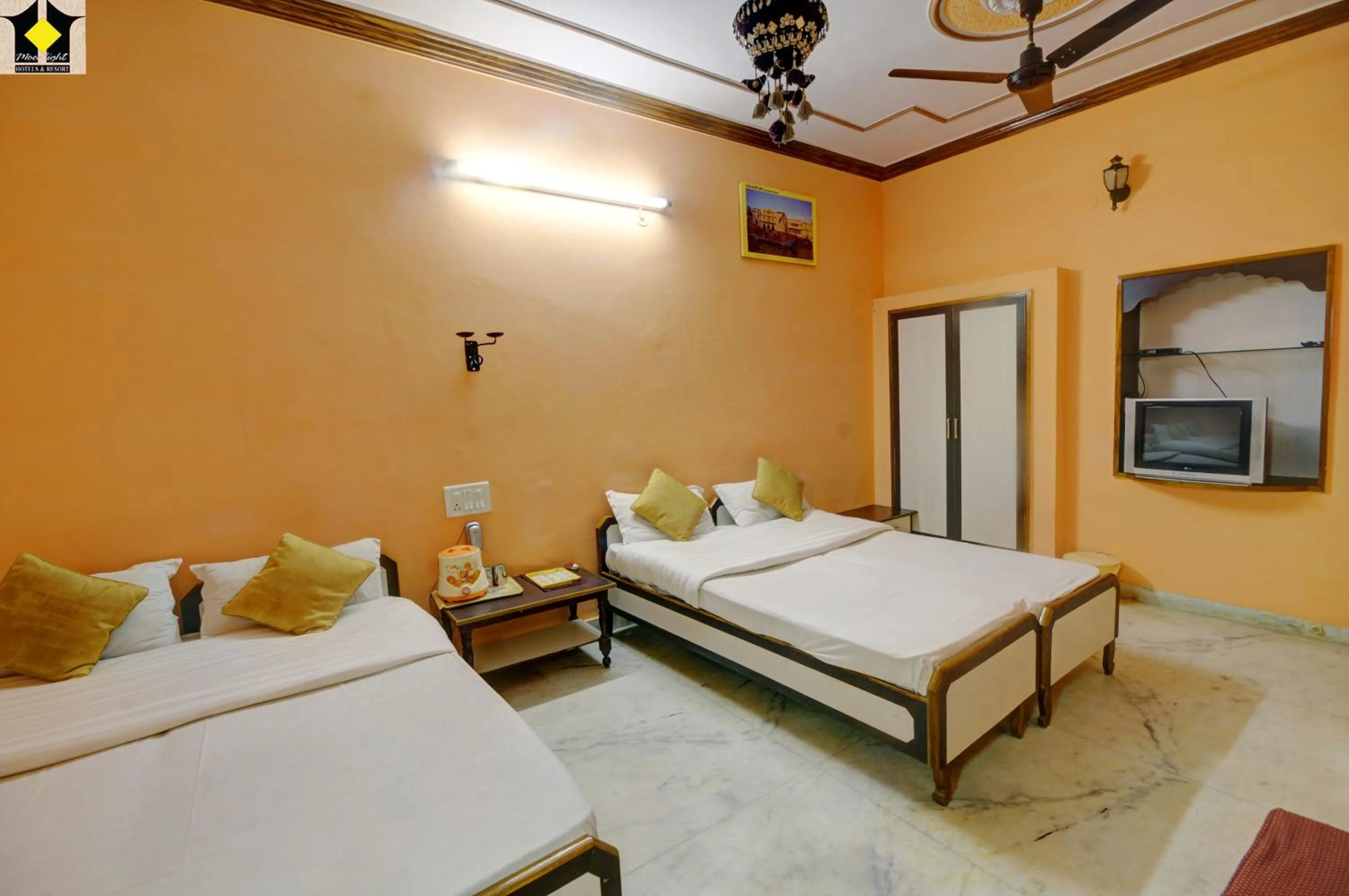 Bedroom, Bed in Hotel Jaisal Palace