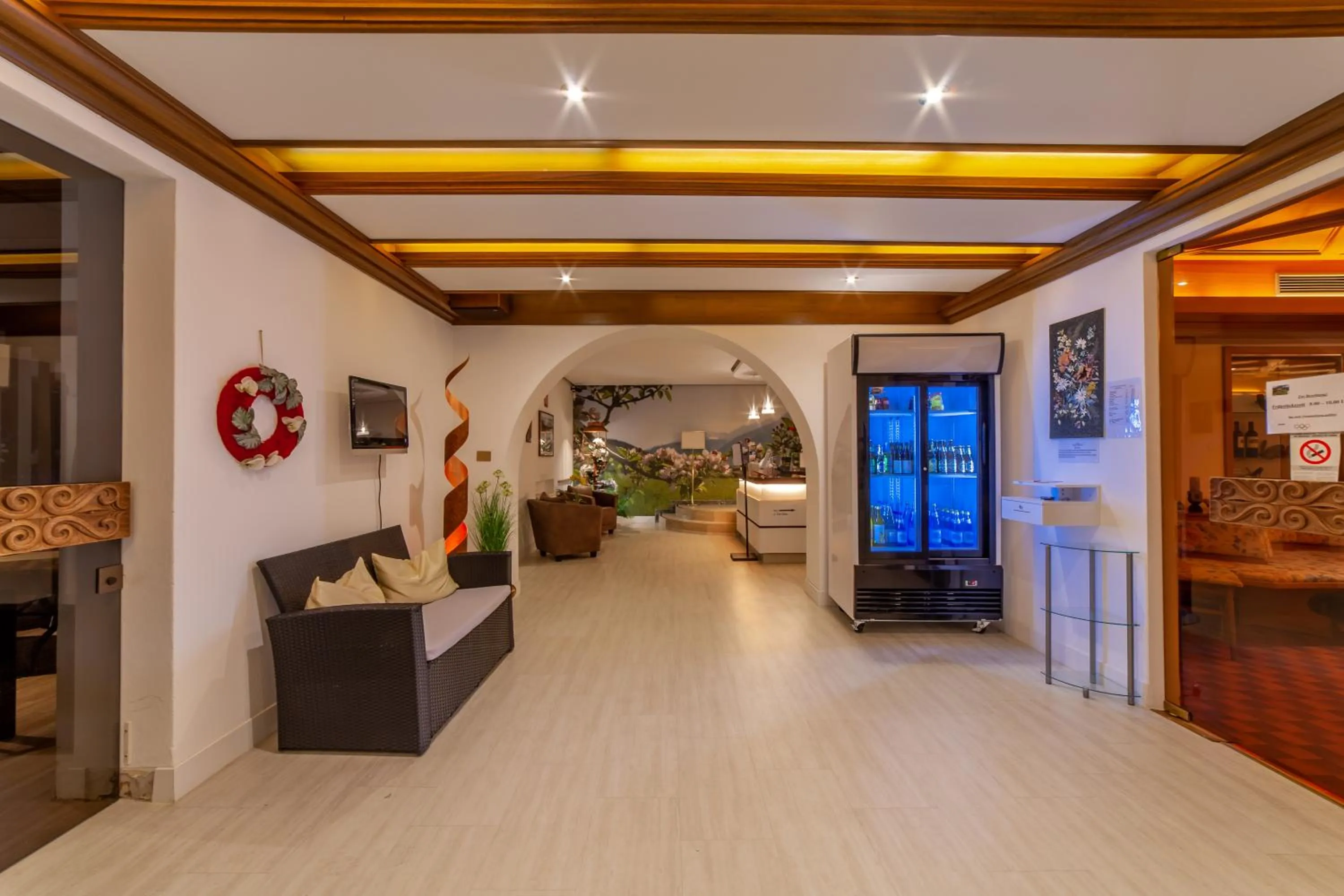 Lobby or reception in Frühstücks-Hotel Olympia