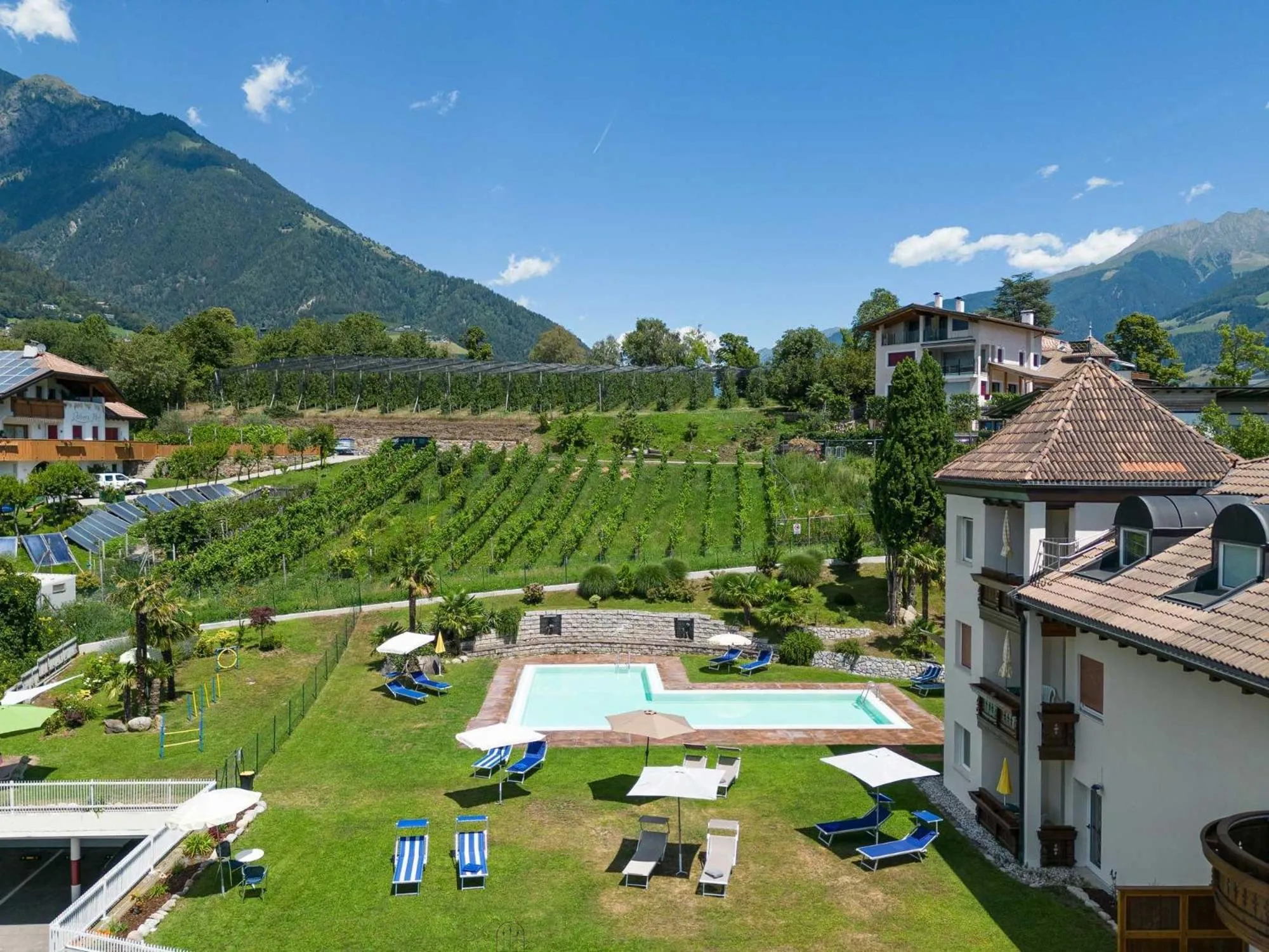 Garden in Frühstücks-Hotel Olympia