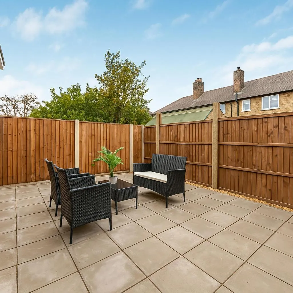 Garden view in 16 Pilcher Gate