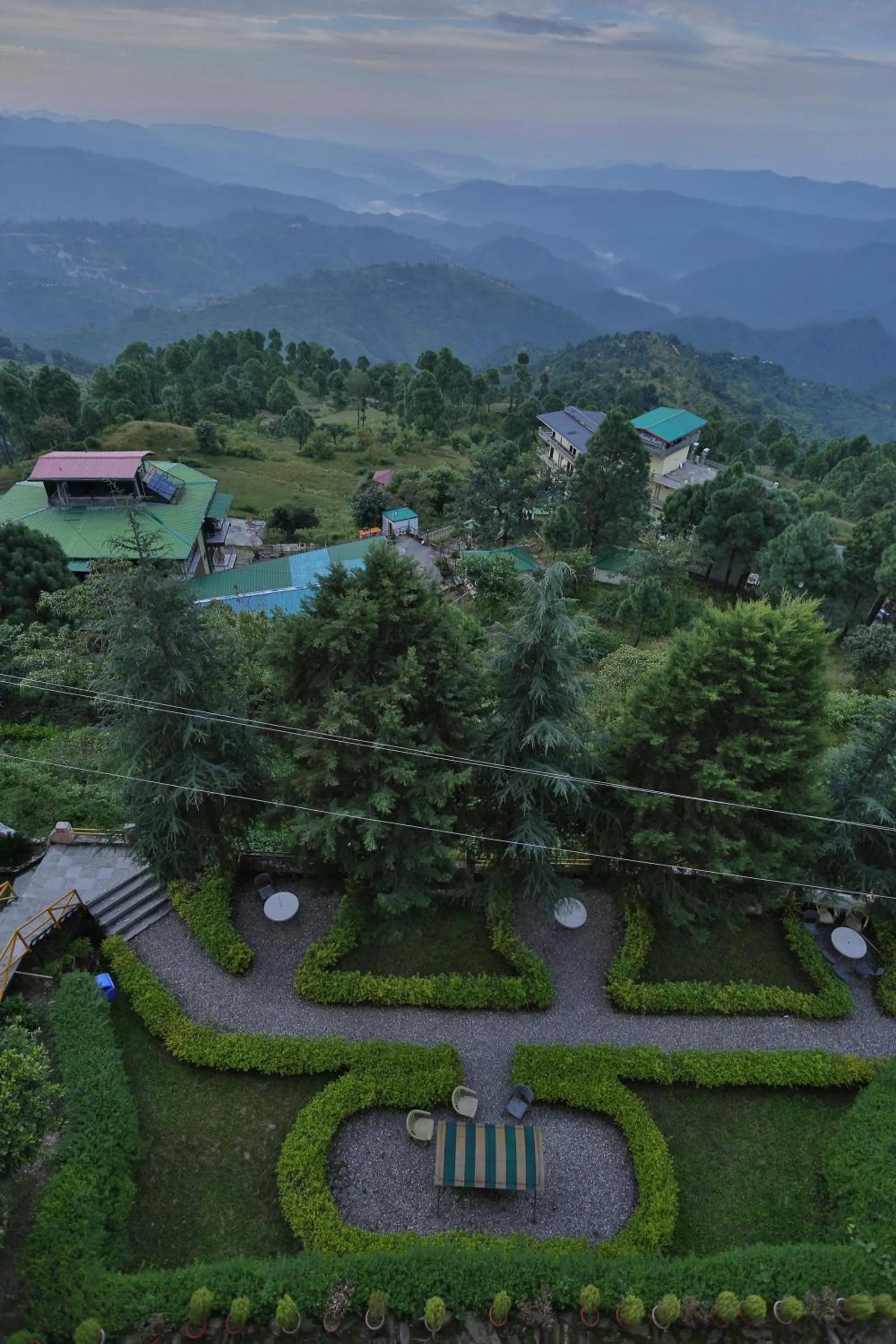 Garden view in ECKO Kasang Regency Hill Resort