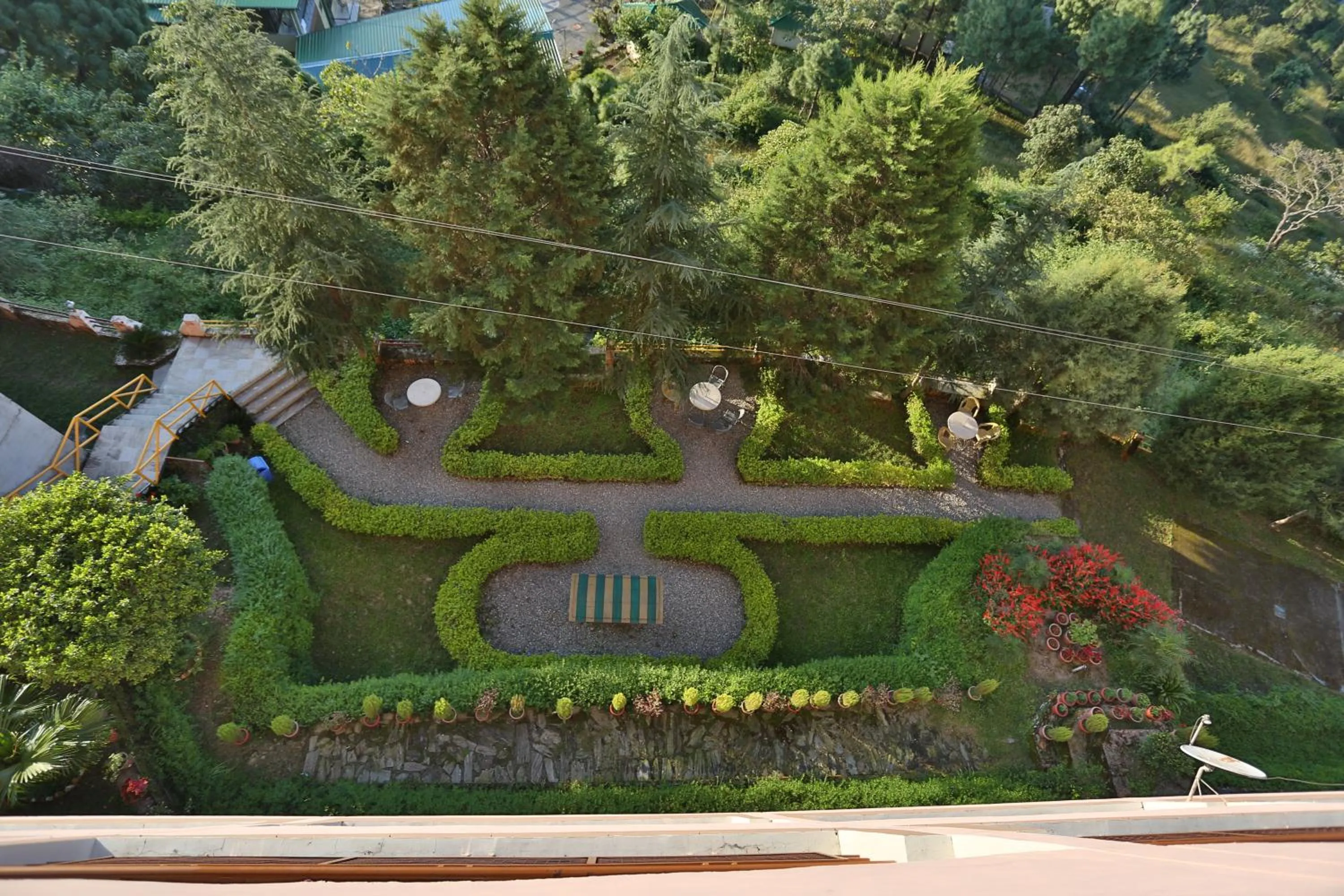 Garden view in ECKO Kasang Regency Hill Resort