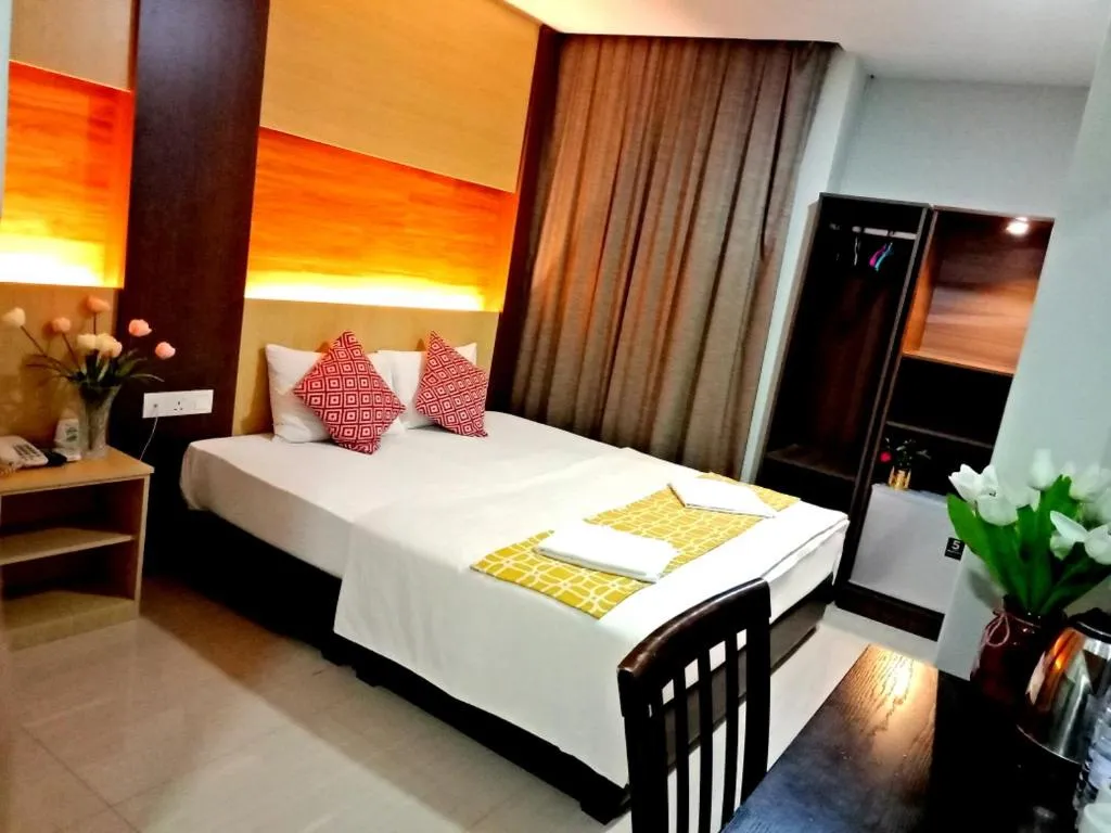 Bed in Eazy Hotel at Ampang