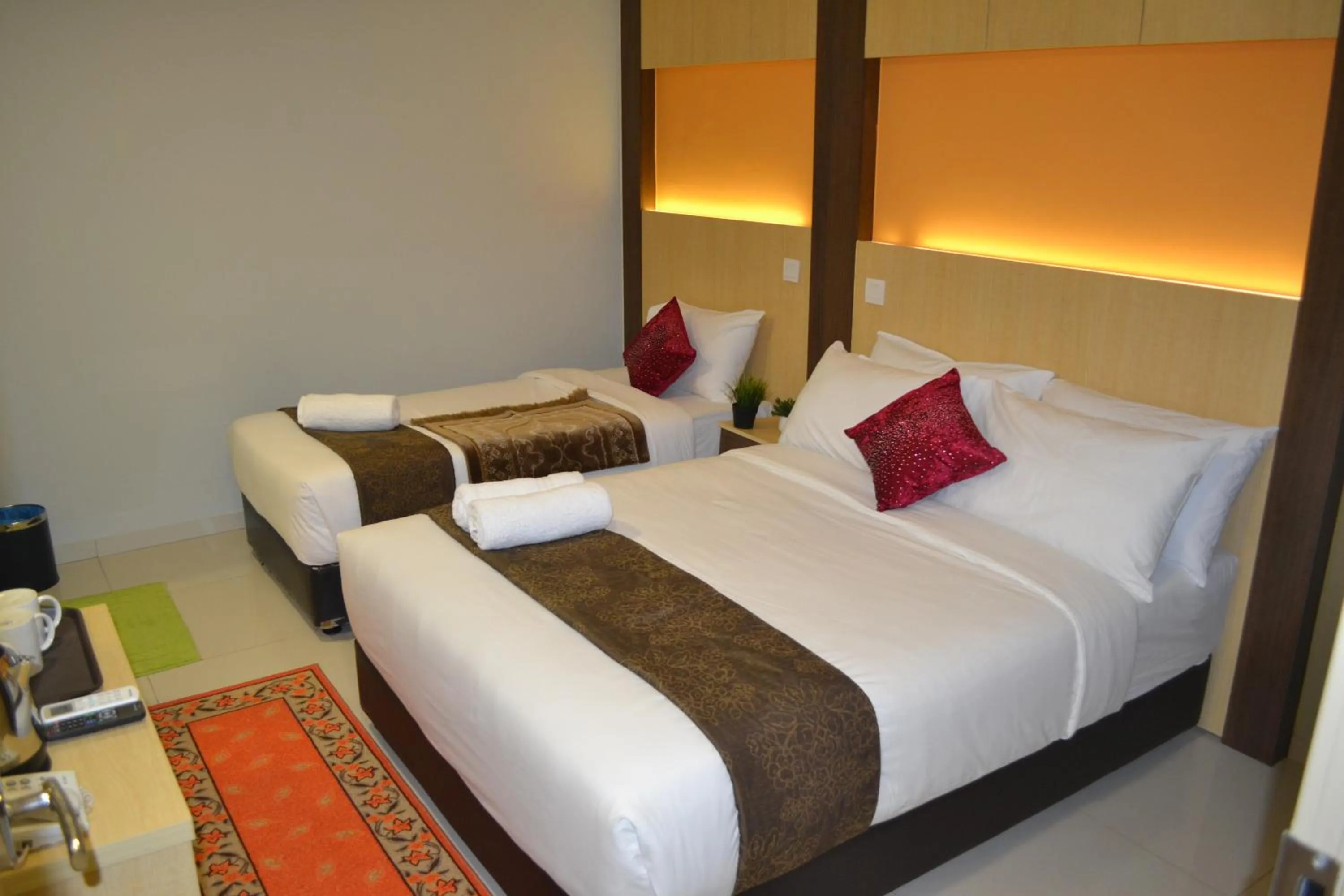 Bed in Eazy Hotel at Ampang