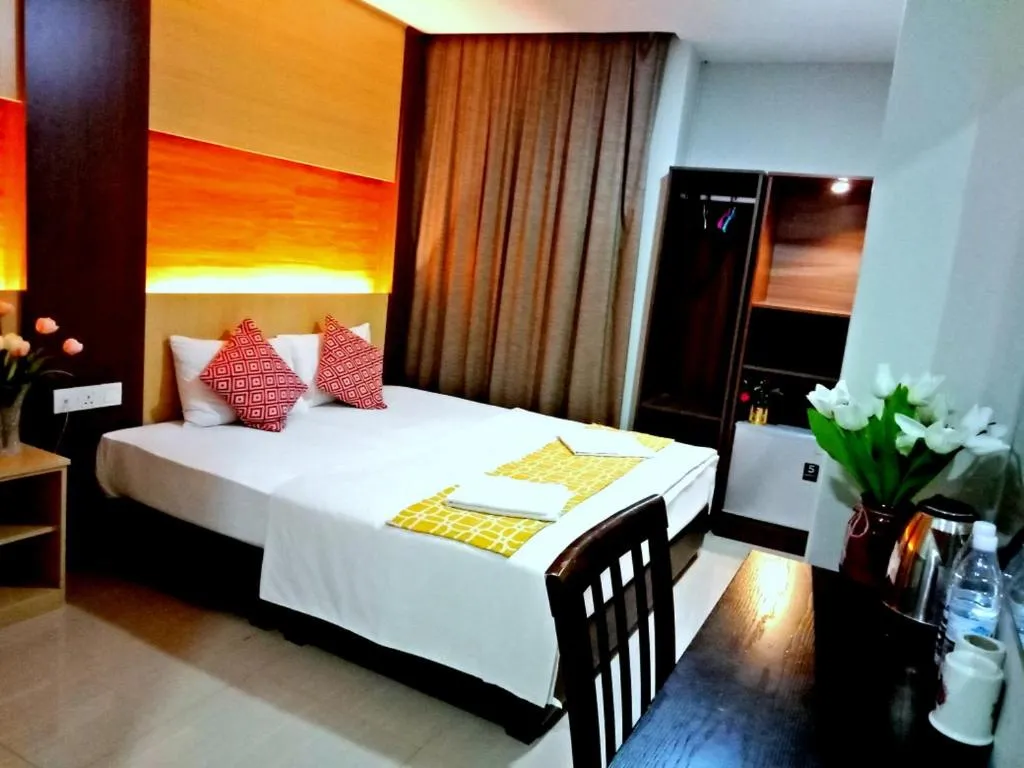 Bed in Eazy Hotel at Ampang