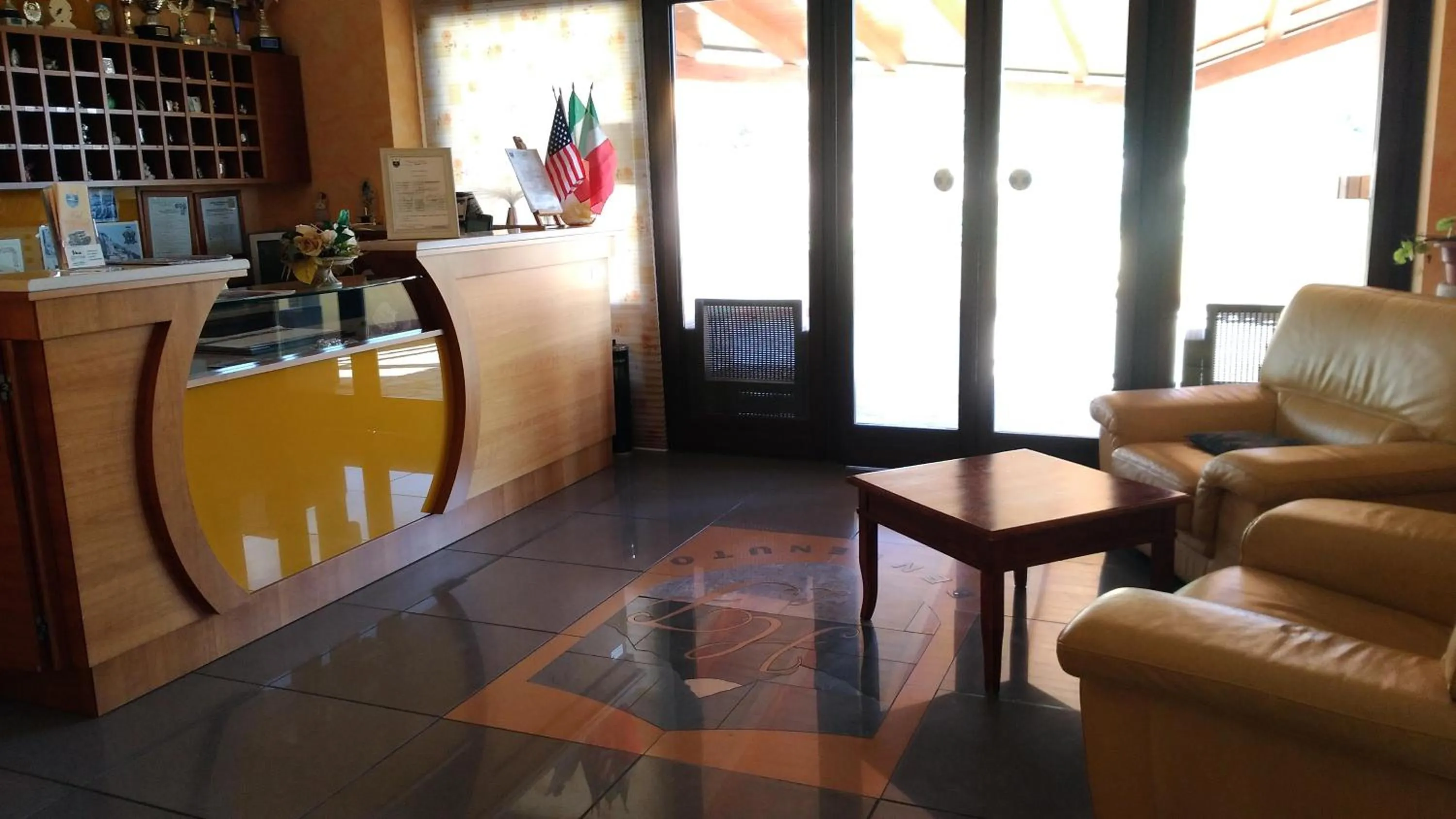 Lobby or reception in Hotel La Falconara