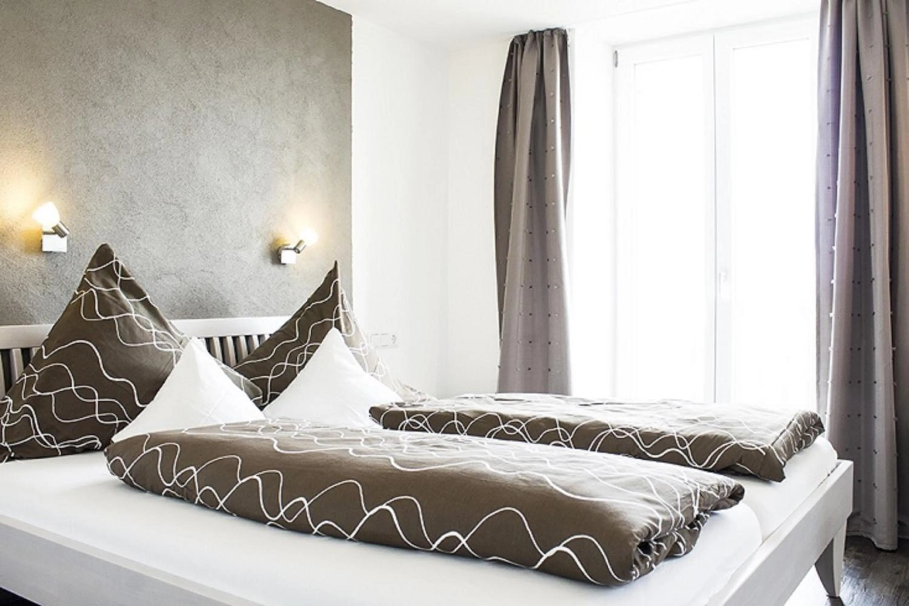 Decorative detail, Bed in Pension Kramer