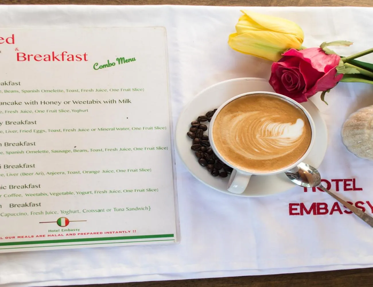 Restaurant/places to eat in Hotel Embassy