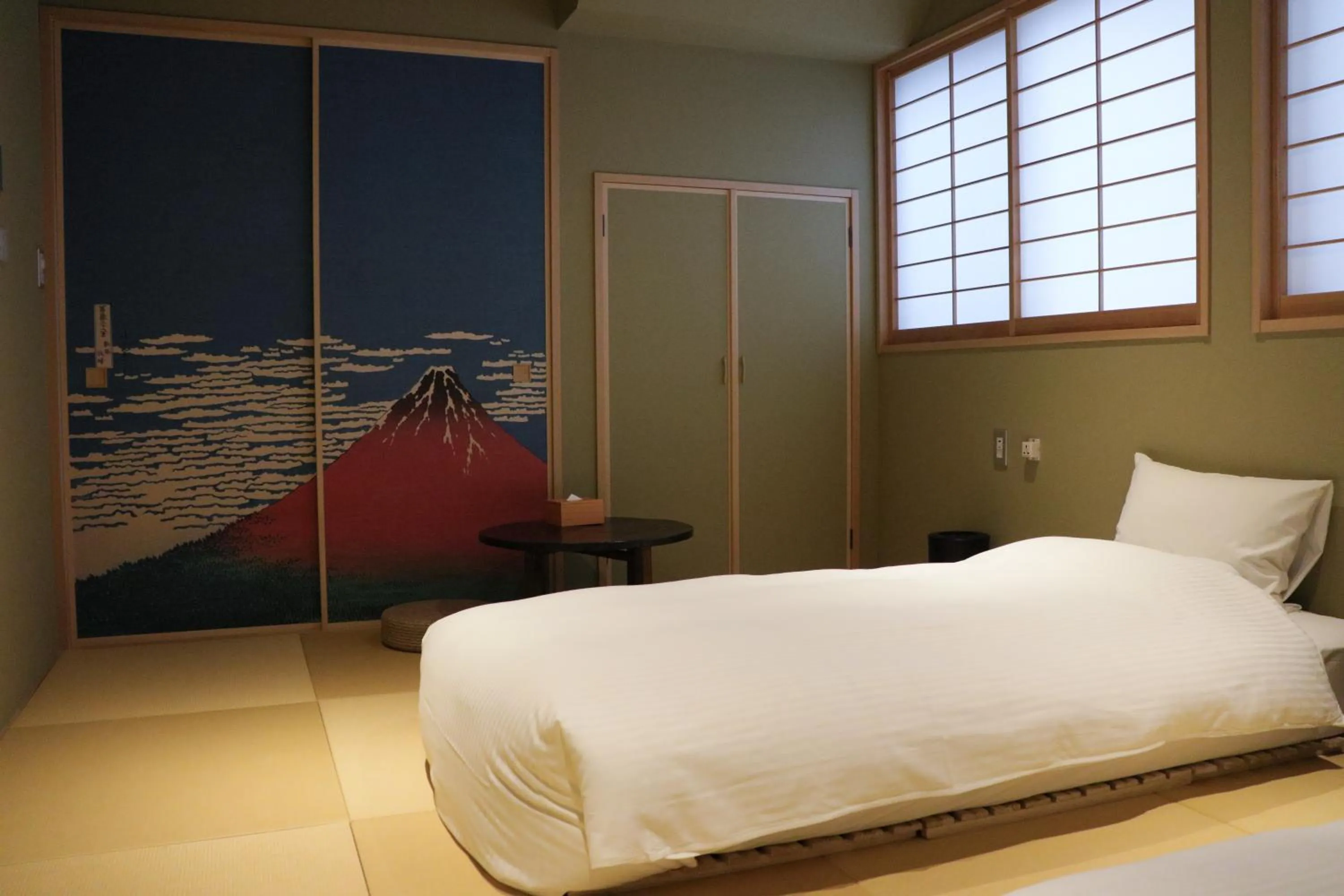 Bed in Ito Ryokan