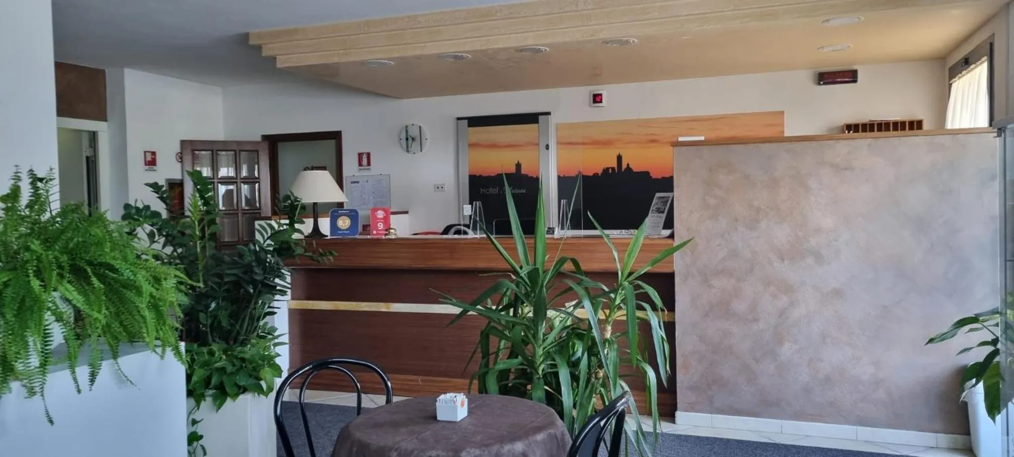 Lobby or reception in Hotel I Platani