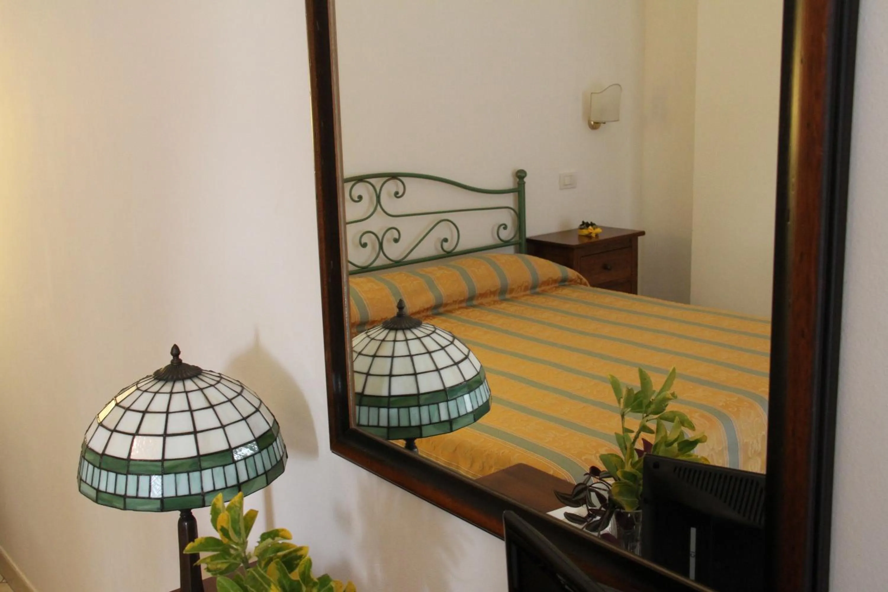 Decorative detail, Bed in Hotel I Platani