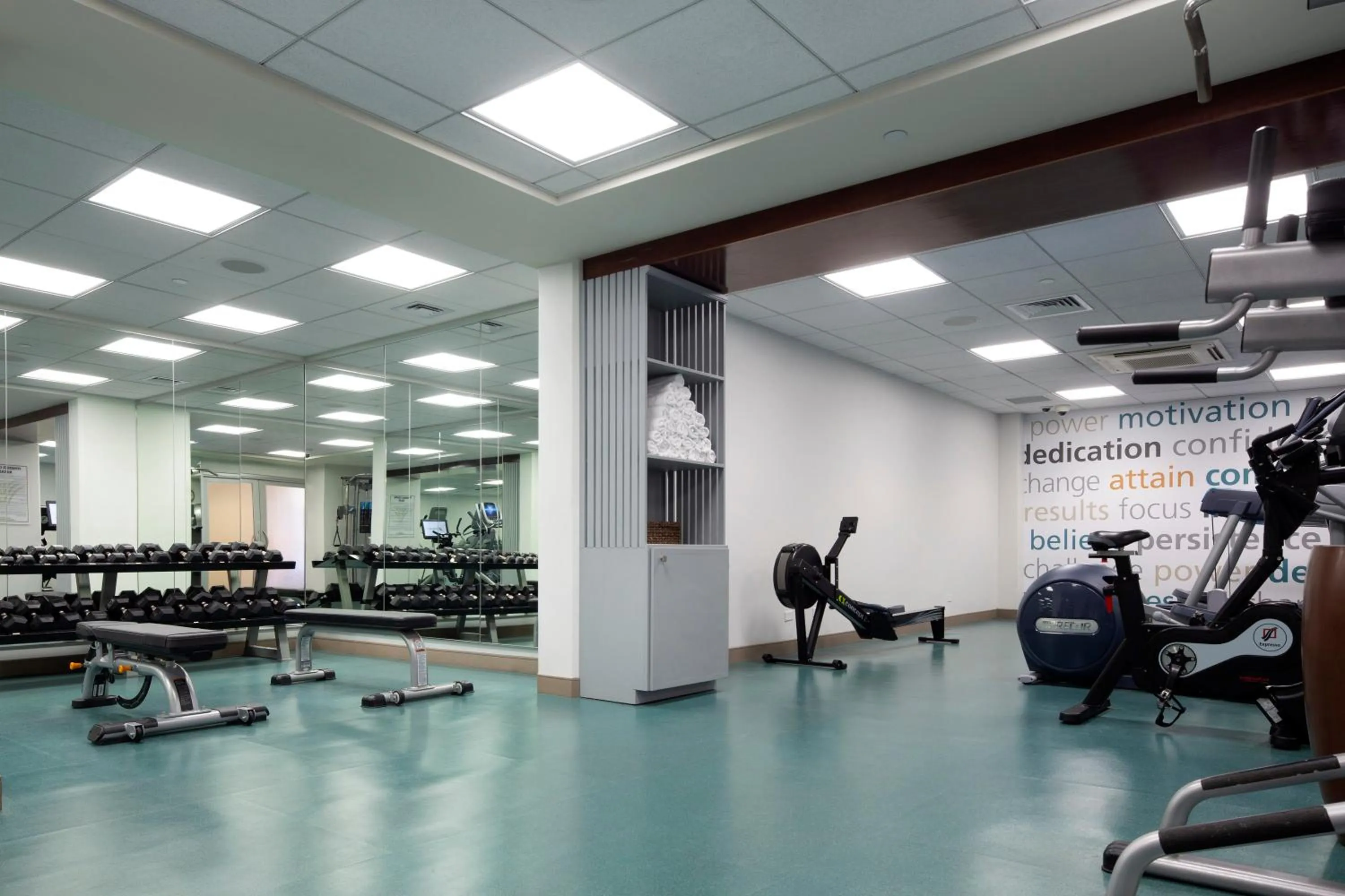 Fitness centre/facilities in The Twin Fin Hotel