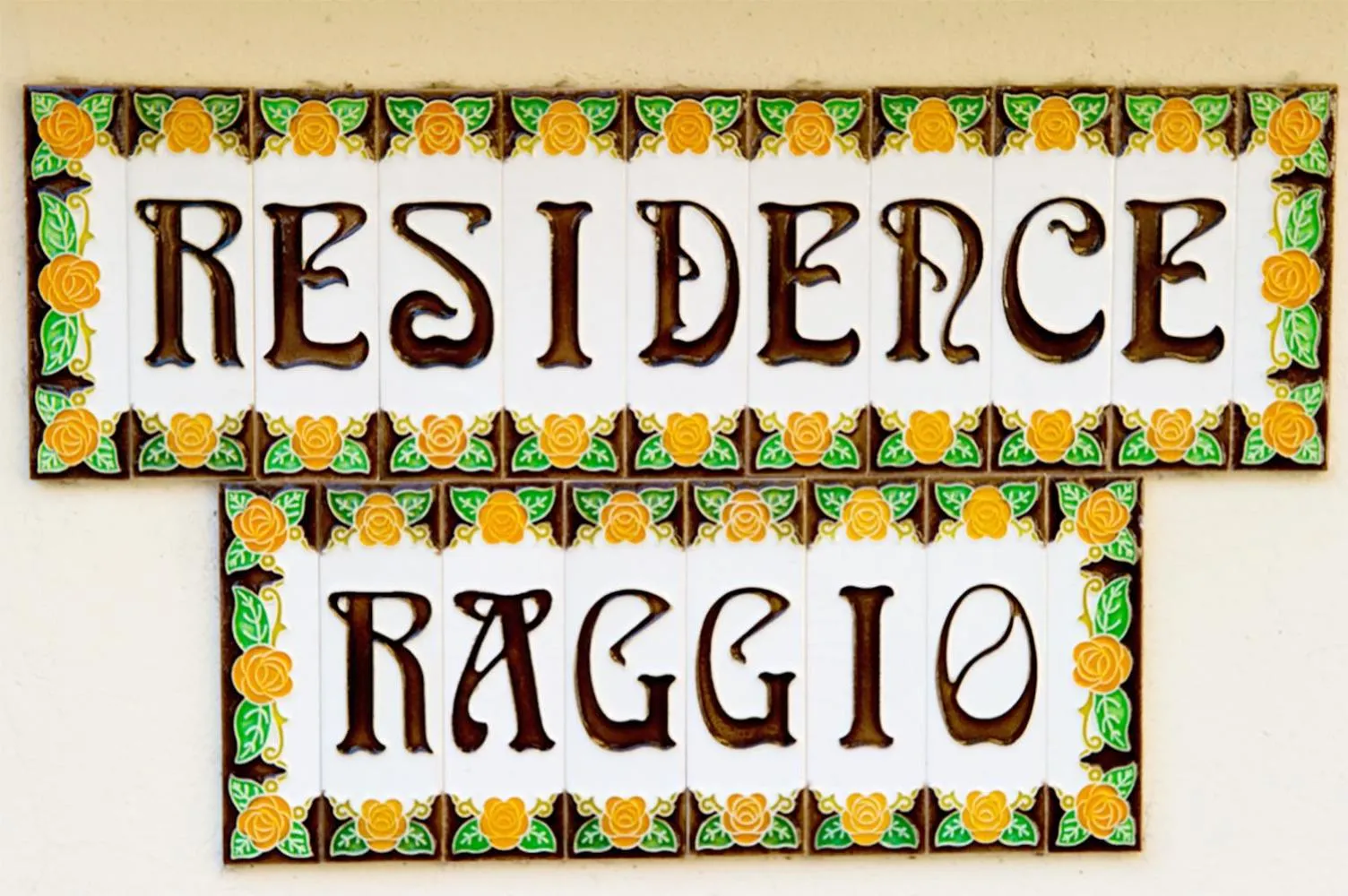 Decorative detail in Residenza Raggio
