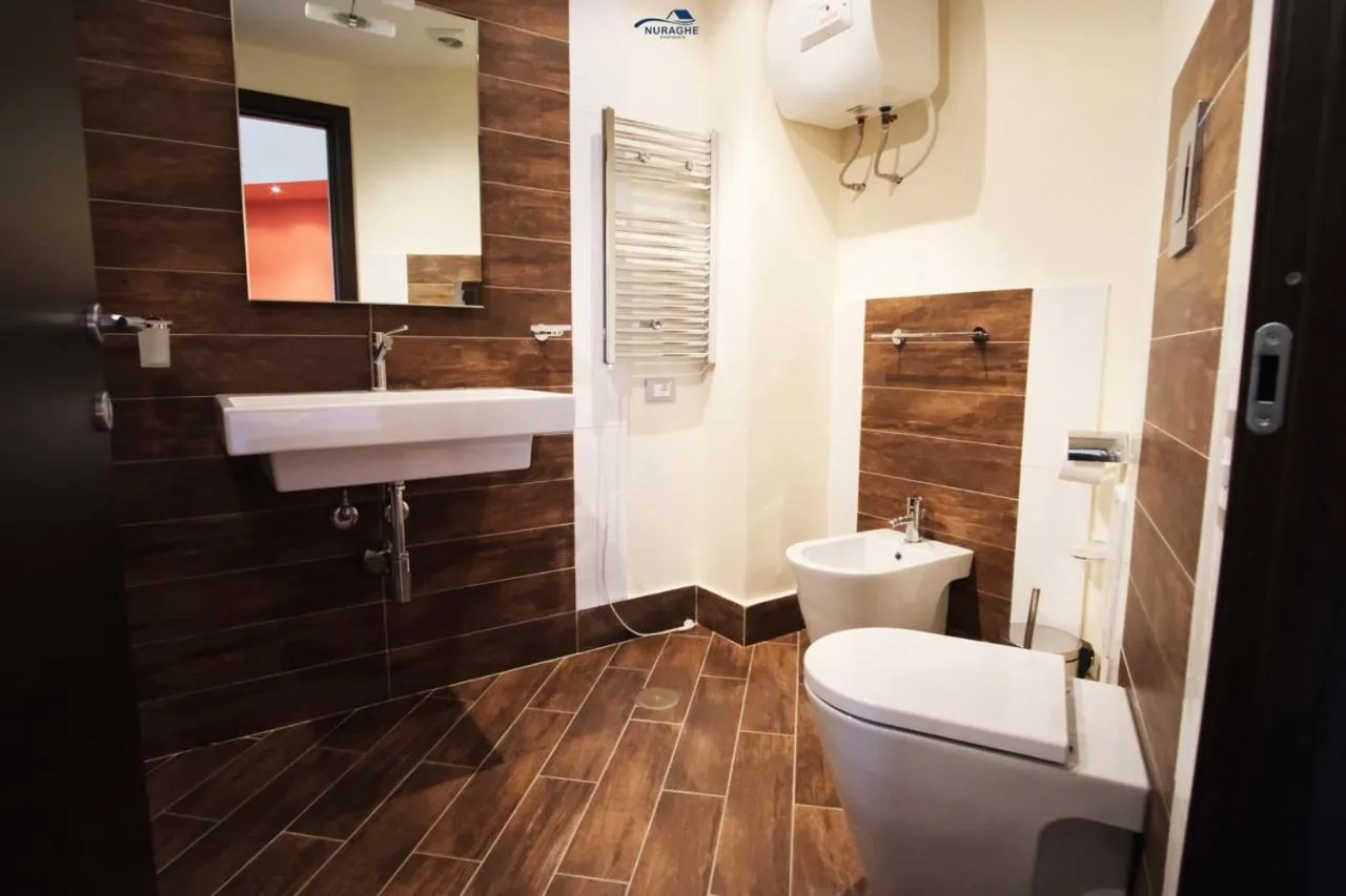Bathroom in Nuraghe Apartments