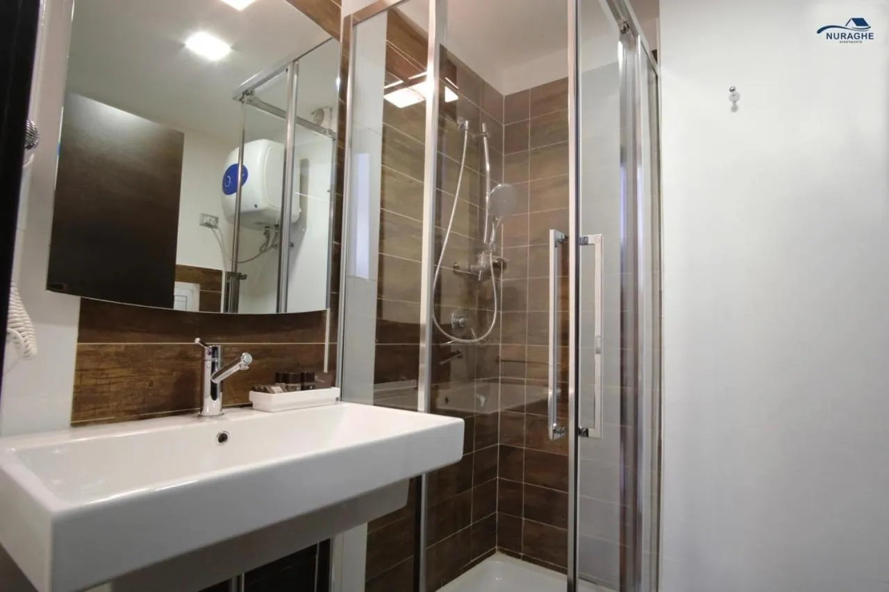 Bathroom in Nuraghe Apartments