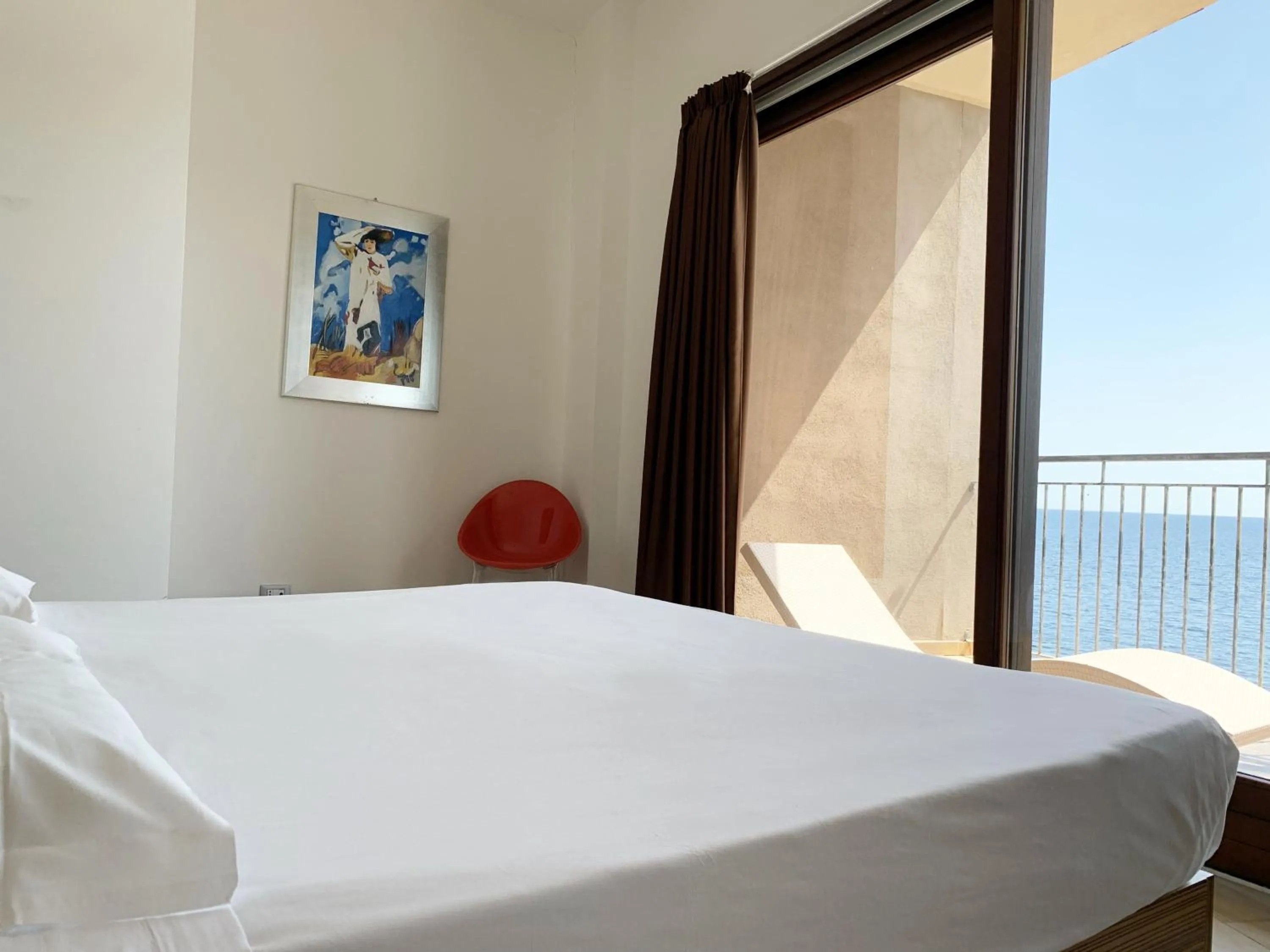 Bed in Nuraghe Apartments