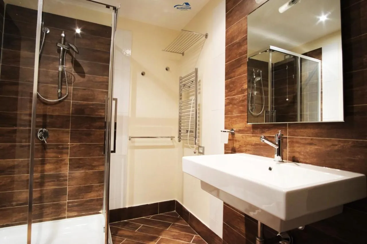 Bathroom in Nuraghe Apartments