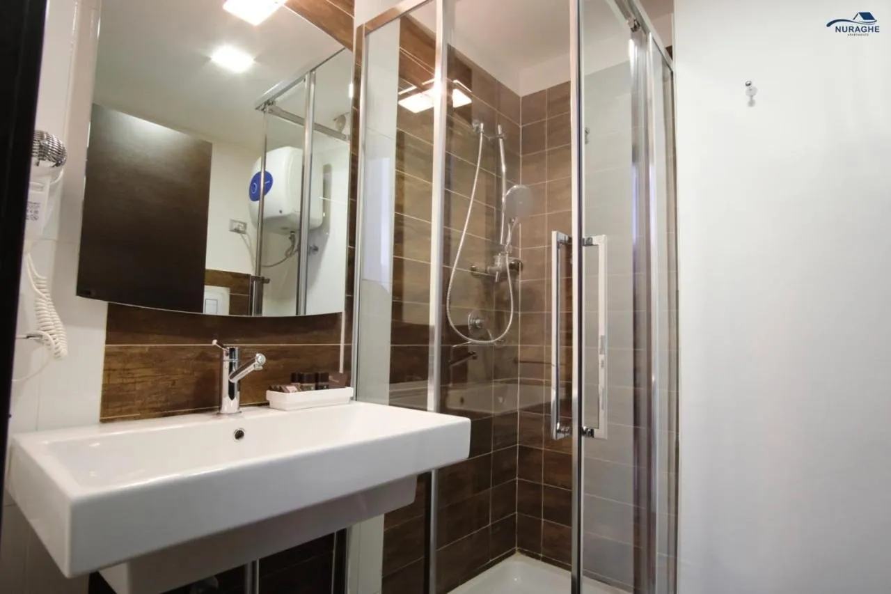 Bathroom in Nuraghe Apartments