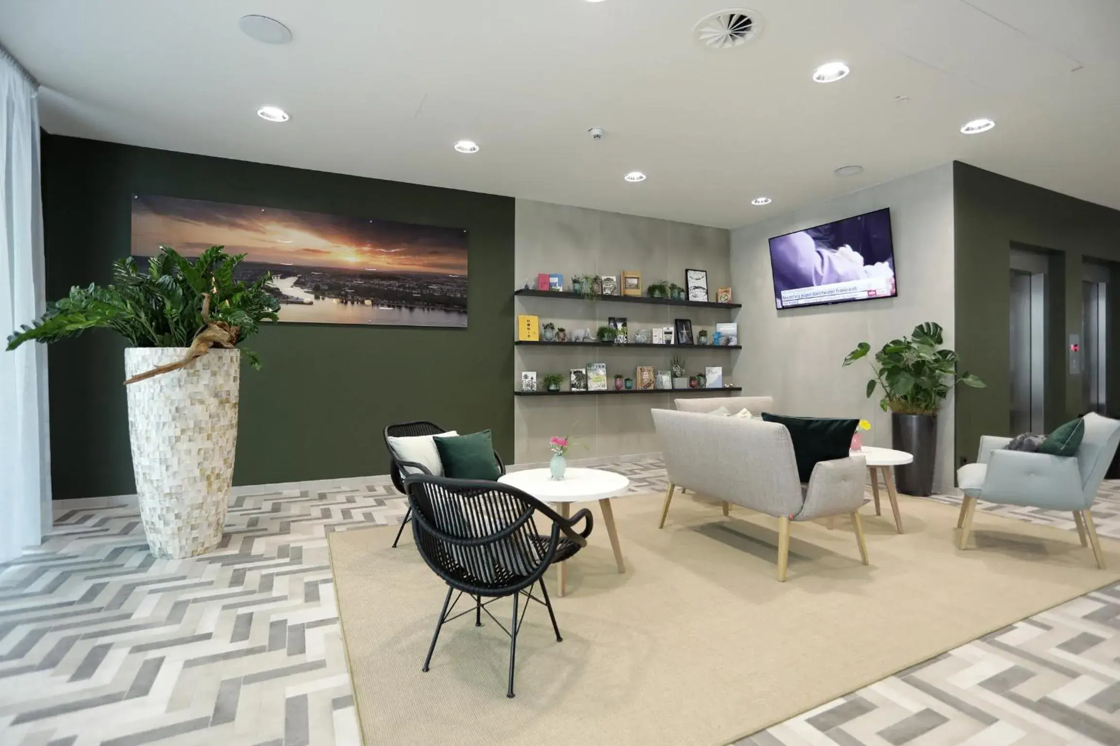 Lobby or reception in sander Hotel Lobby or reception in sander Hotel