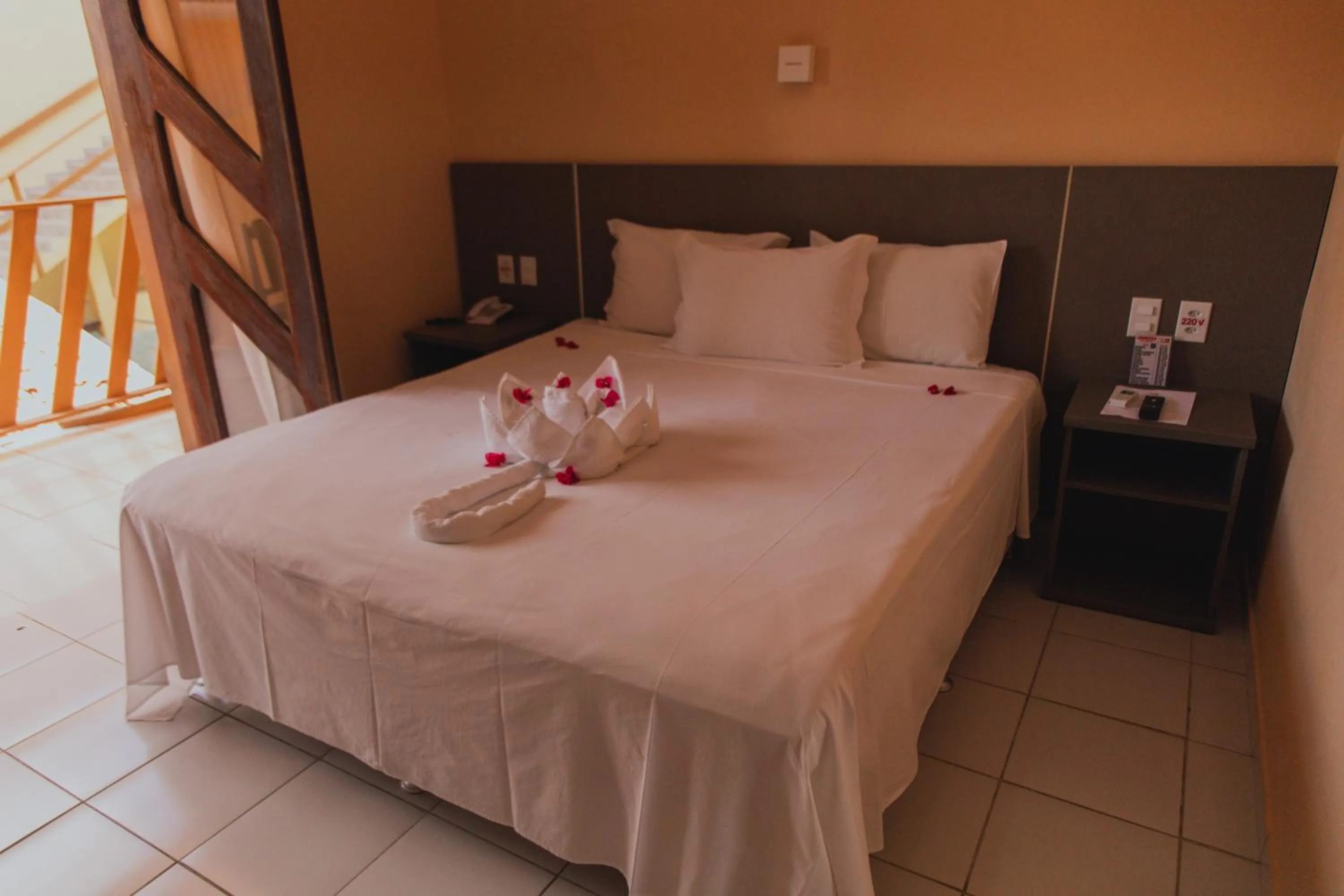 Bed in Pousada D' Areia