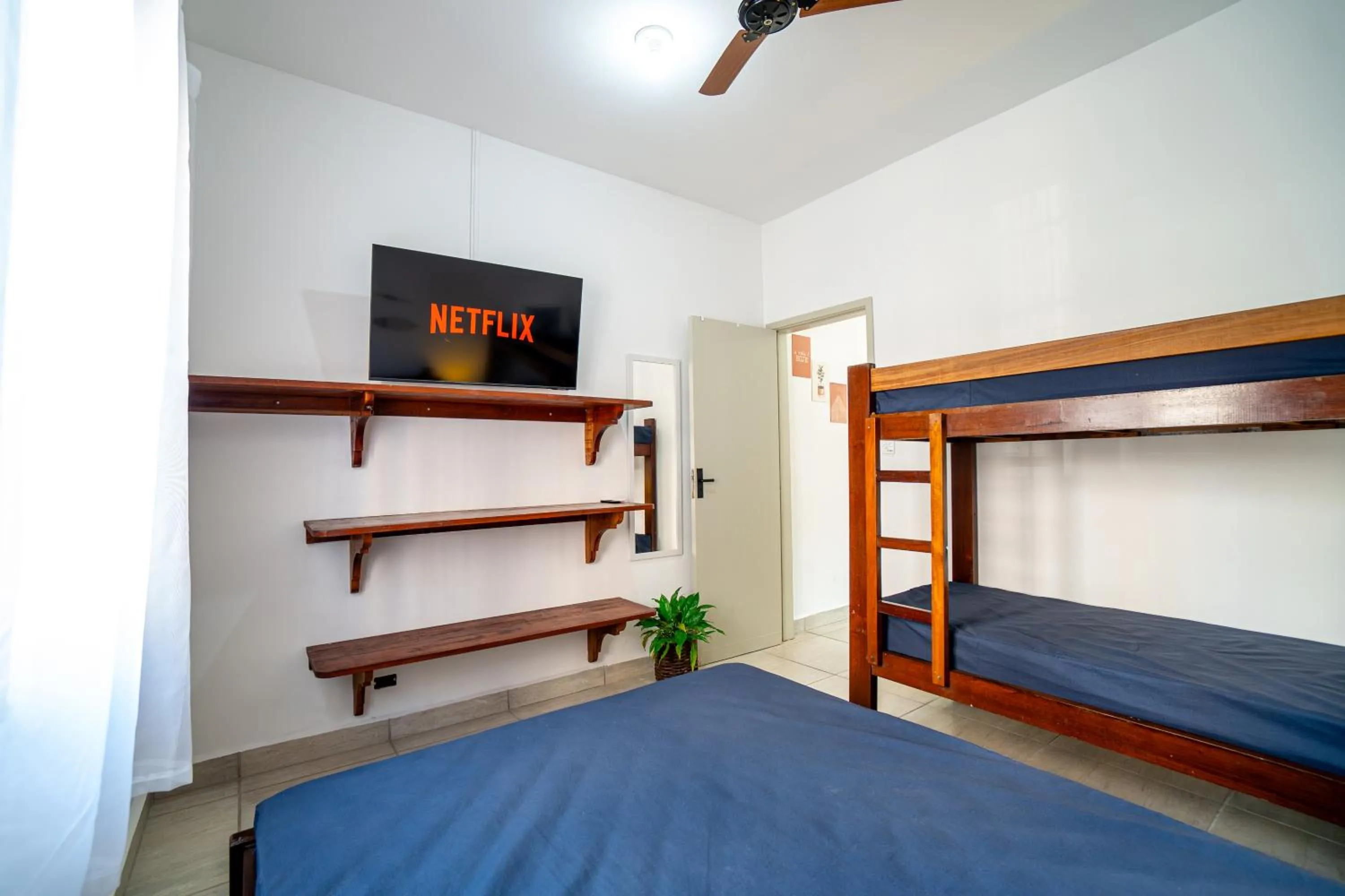 Bed in Chalés Canoas Ubatuba